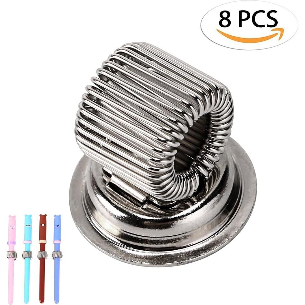 BTSKY Clips Magnéticos de Acero Inoxidable - 8 Piezas