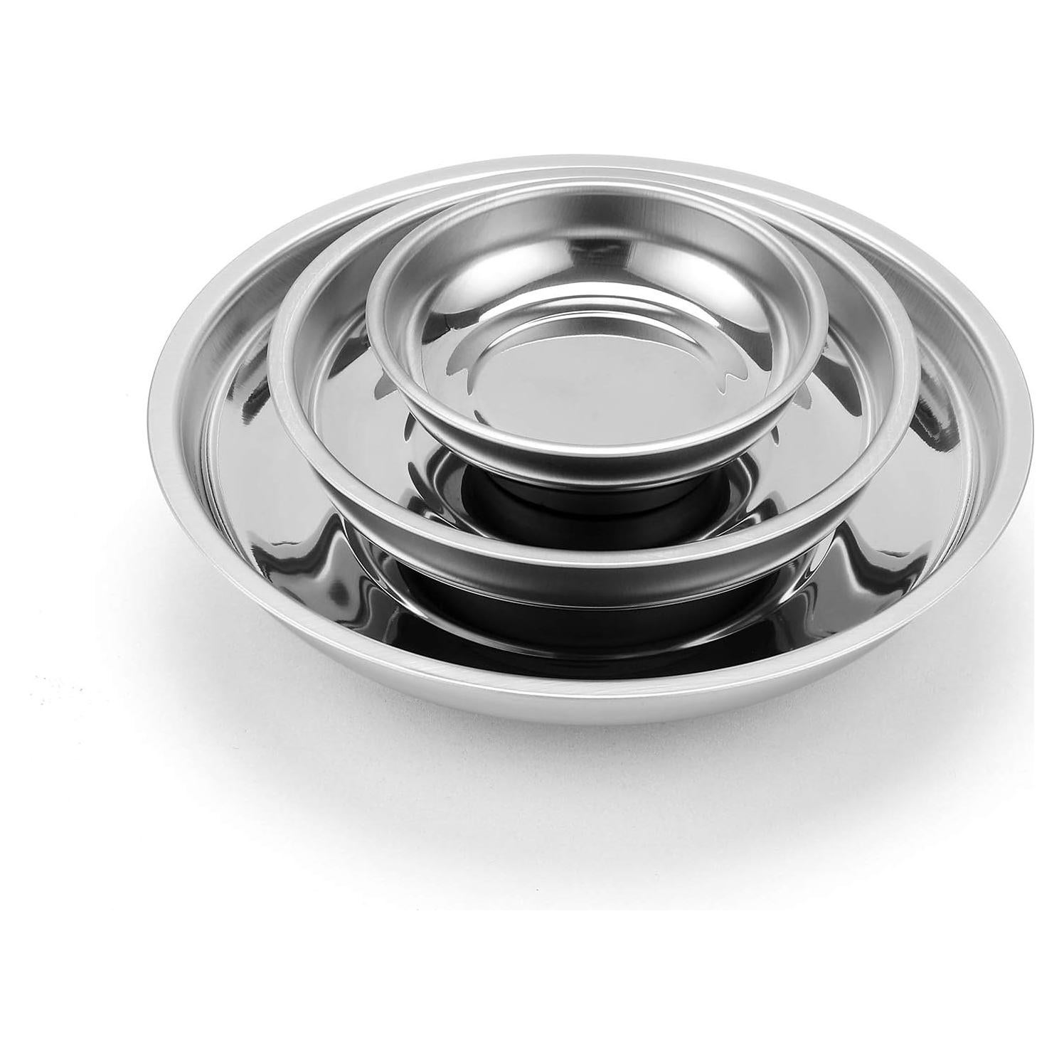 Juego de Bandejas Magnéticas Redondas Mayouko 3 Piezas 3-4-6"