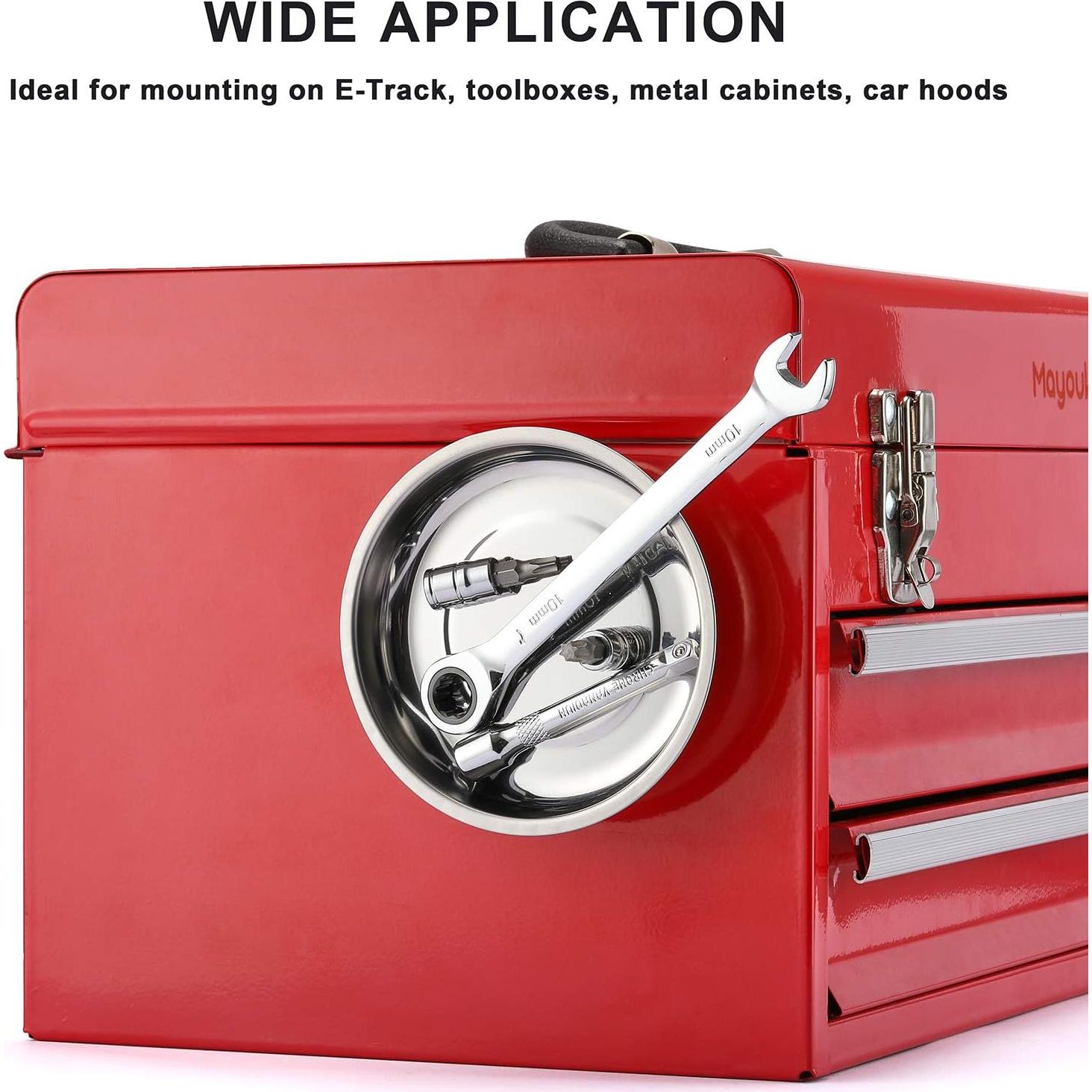 Juego de Bandejas Magnéticas Redondas Mayouko 3 Piezas 3-4-6"