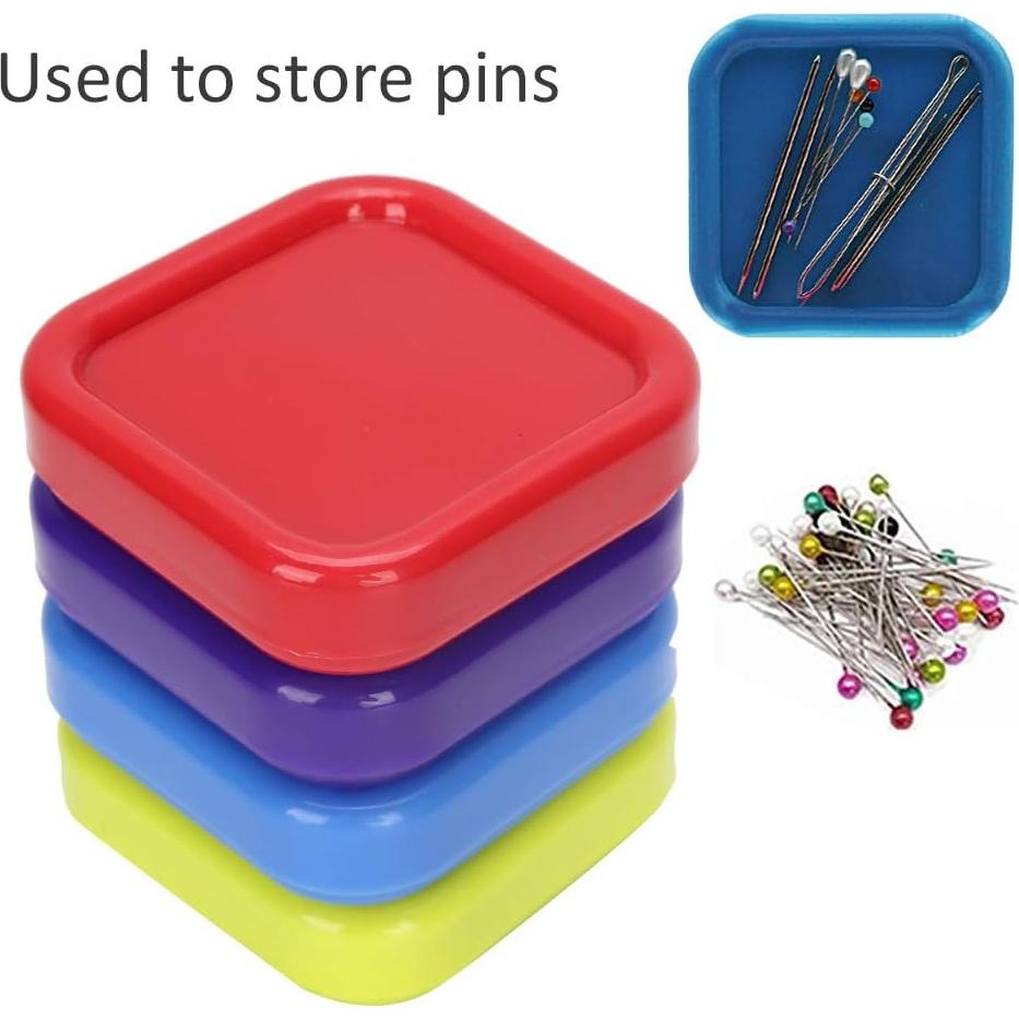 4 Almohadillas Magnéticas para Costura Liyeehao - 8.5x2.2cm