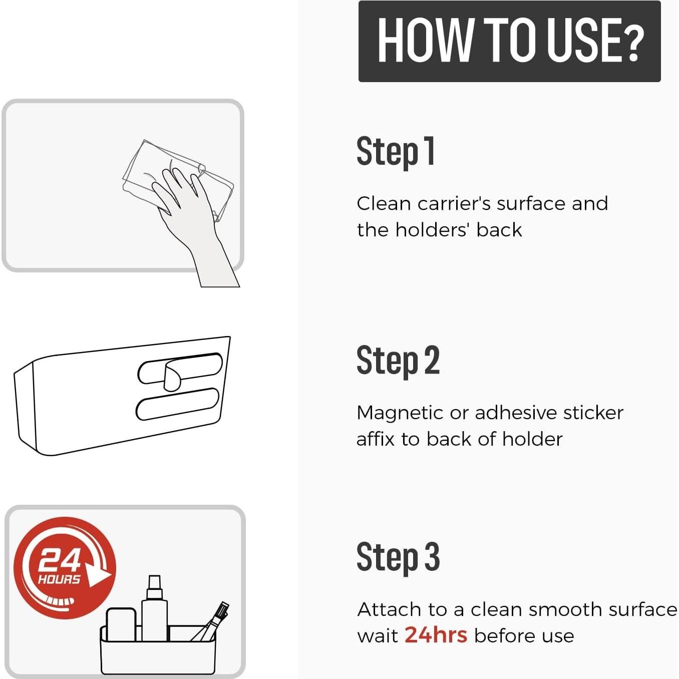 Soporte Magnético Loukin para Marcadores y Borradores - Negro