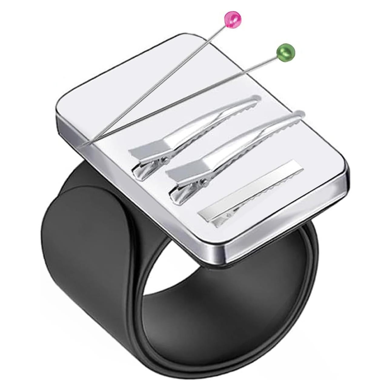 Pulsera Magnética Ajustable Rabetly para Costura y Estilistas - Negro