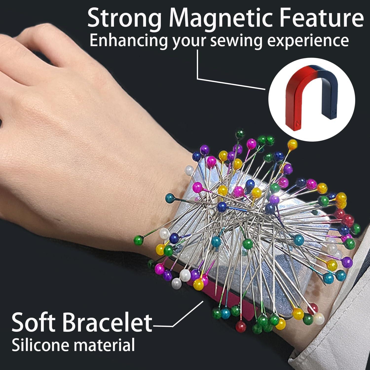 Pulsera Magnética Ajustable Rabetly para Costura y Estilistas - Negro