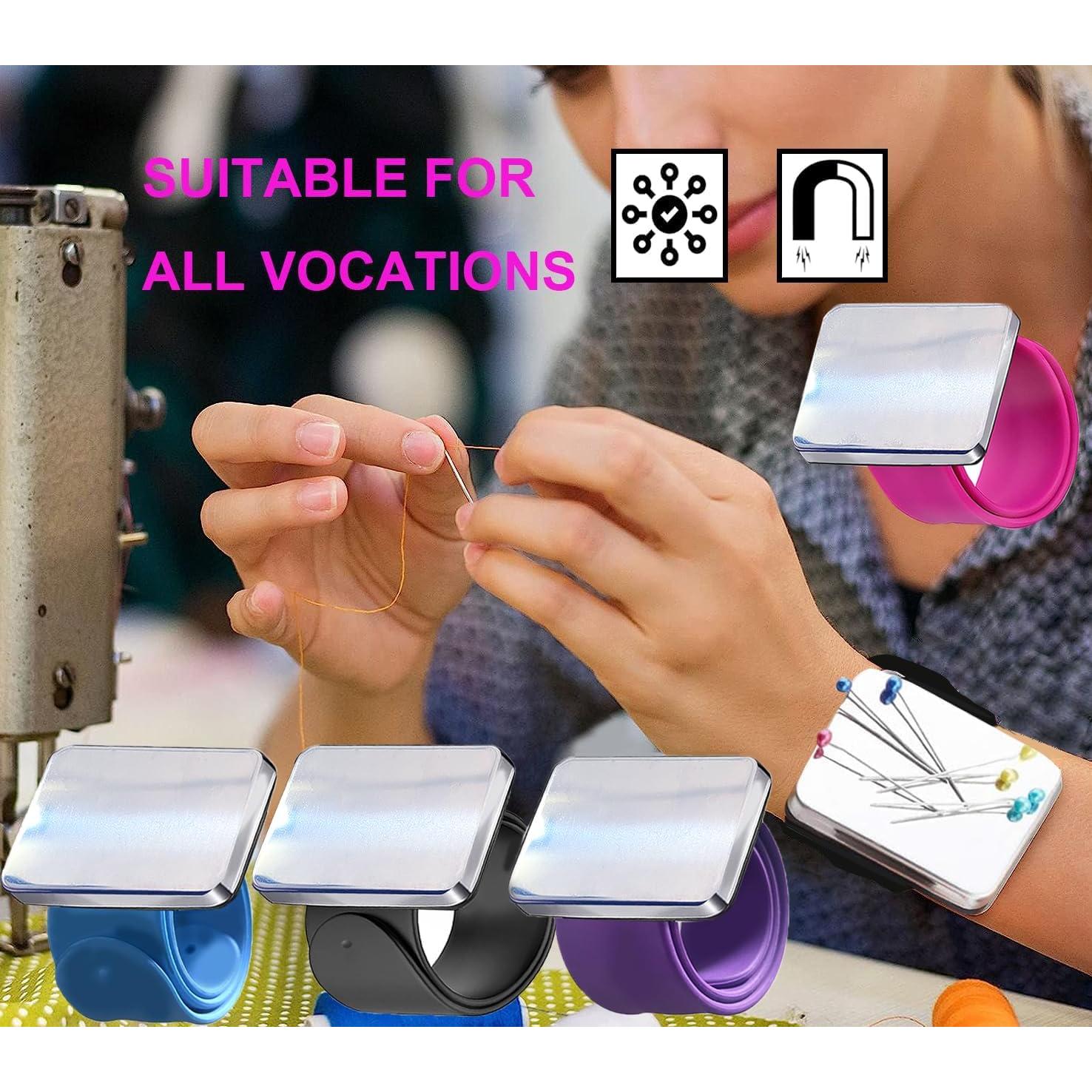 Pulsera Magnética Ajustable Rabetly para Costura y Estilistas - Negro