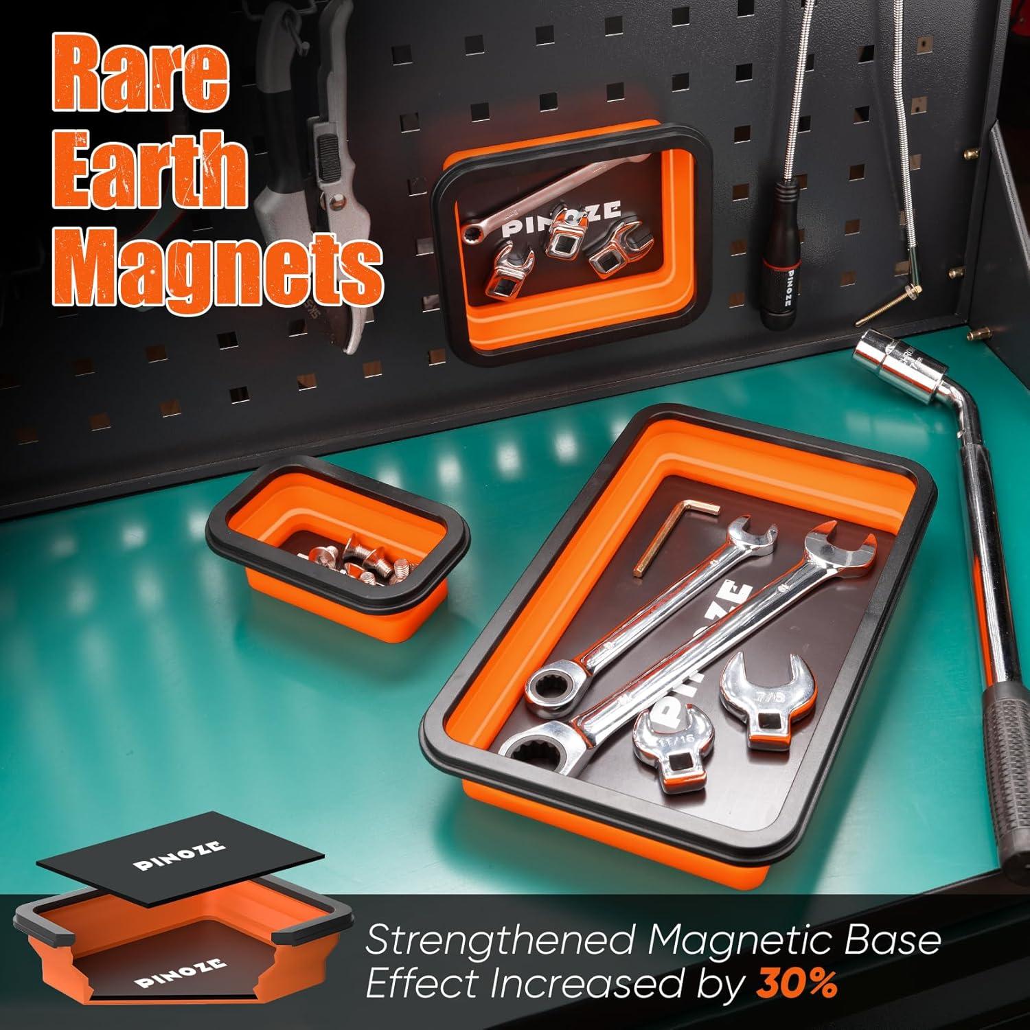 Bandejas Organizadoras Magnéticas Pinoze - 3 Tamaños