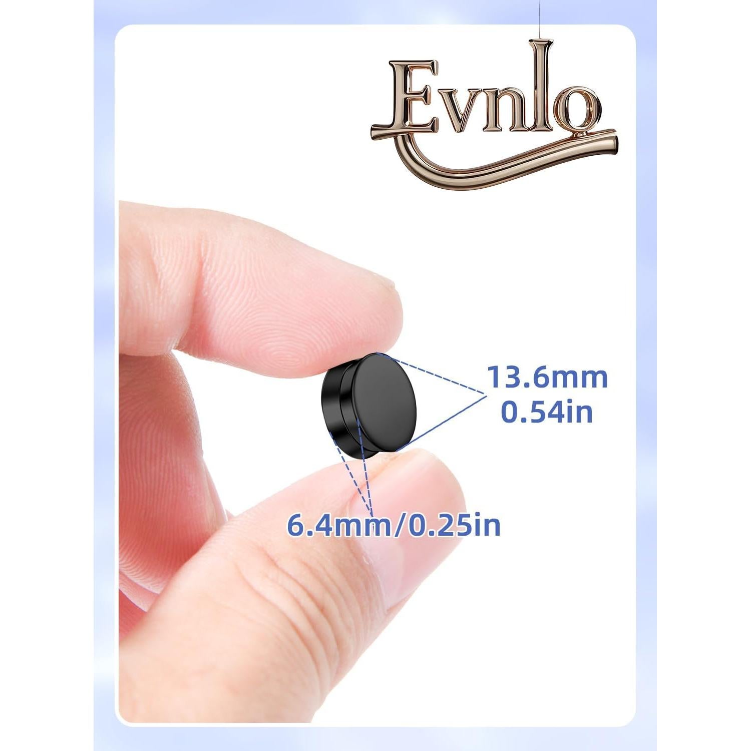 12 Pares de Imán para Hijab Evnlo - Pines Magnéticos Sin Agujas