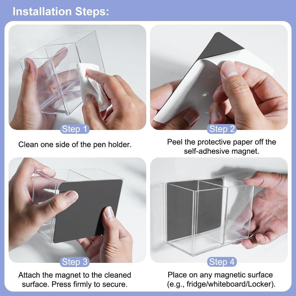 Soporte Magnético para Bolígrafos Rhinocats con 12 Chinchetas