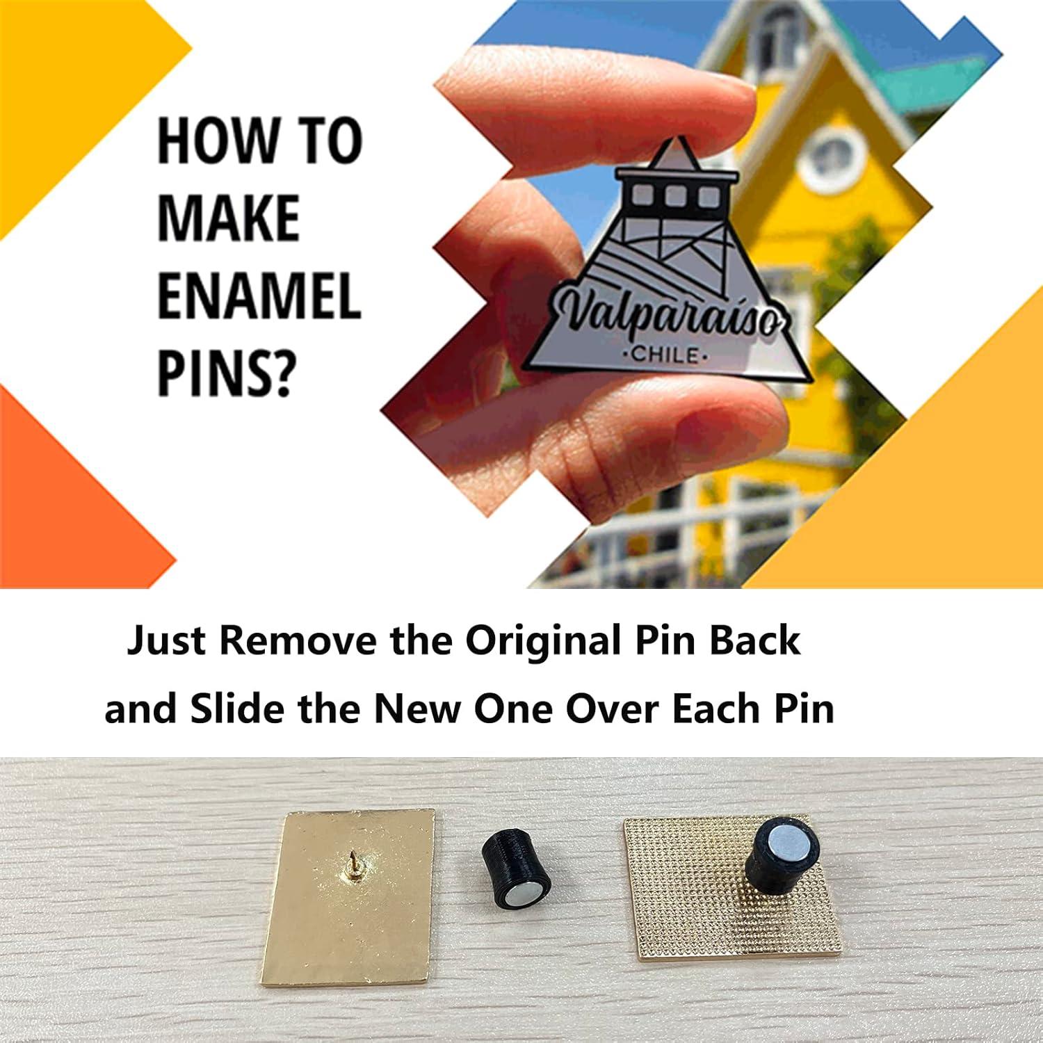 12 Soportes Magnéticos para Pines de Esmalte TEYOUYI Negro