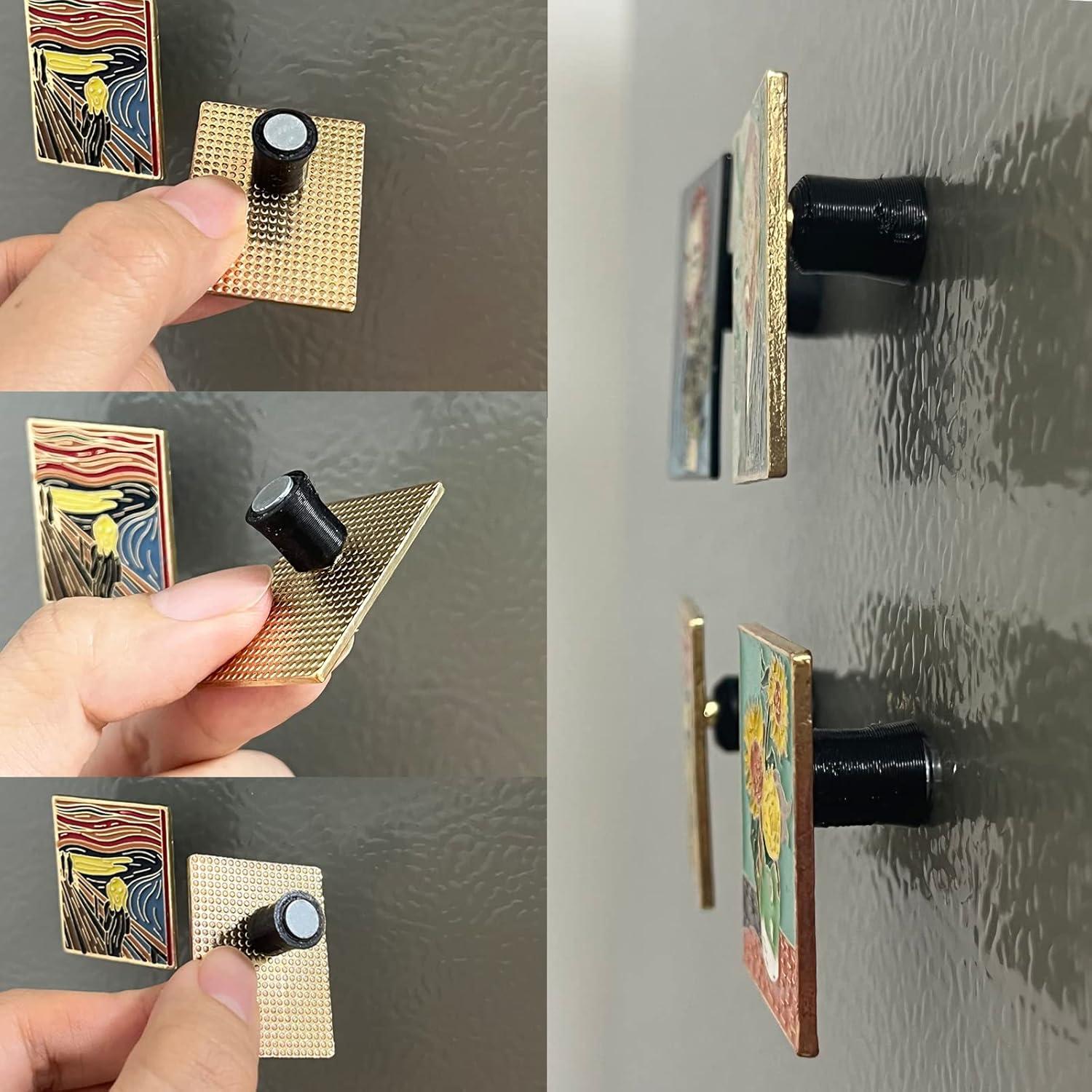 12 Soportes Magnéticos para Pines de Esmalte TEYOUYI Negro