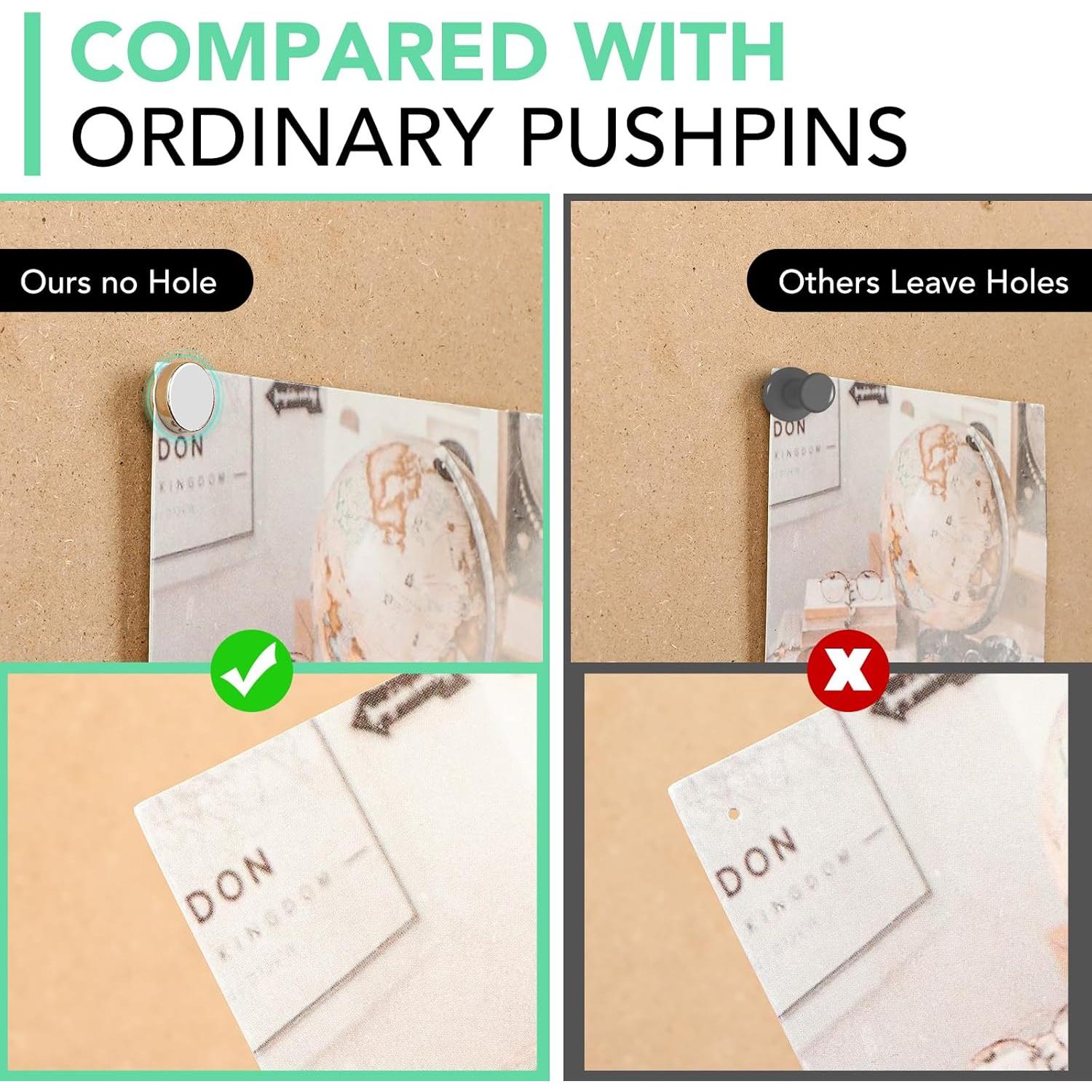 Chinchetas Magnéticas E BAVITE 20 Conjuntos Decorativas Fuertes