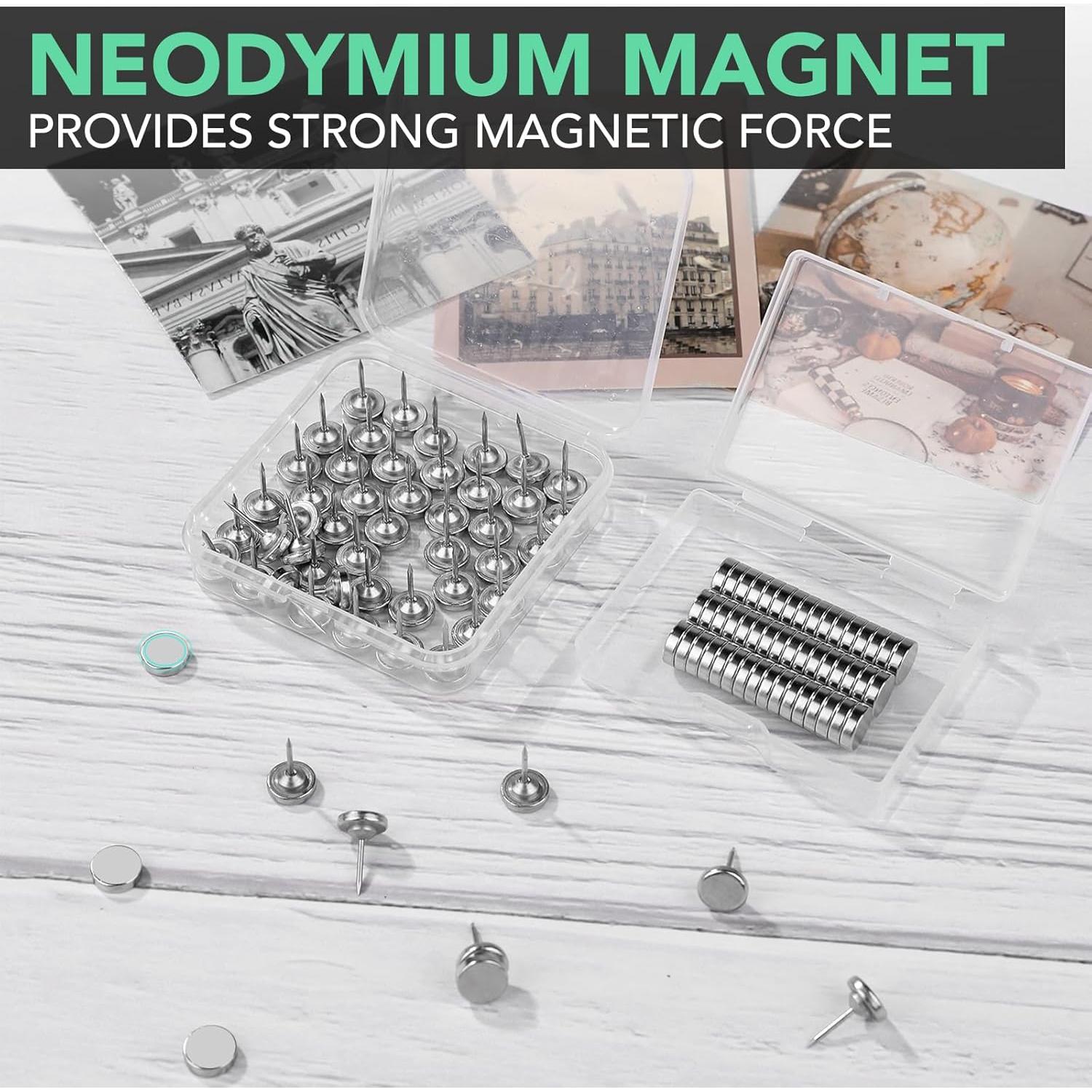 Chinchetas Magnéticas E BAVITE 20 Conjuntos Decorativas Fuertes