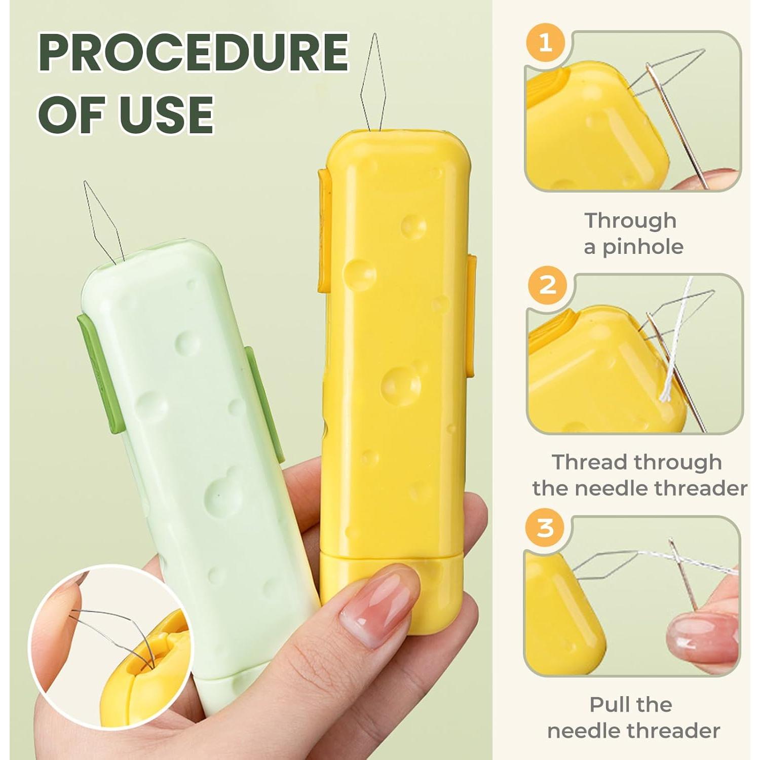 Enhebrador Automático 3 en 1 Kruggo Verde con Estuche