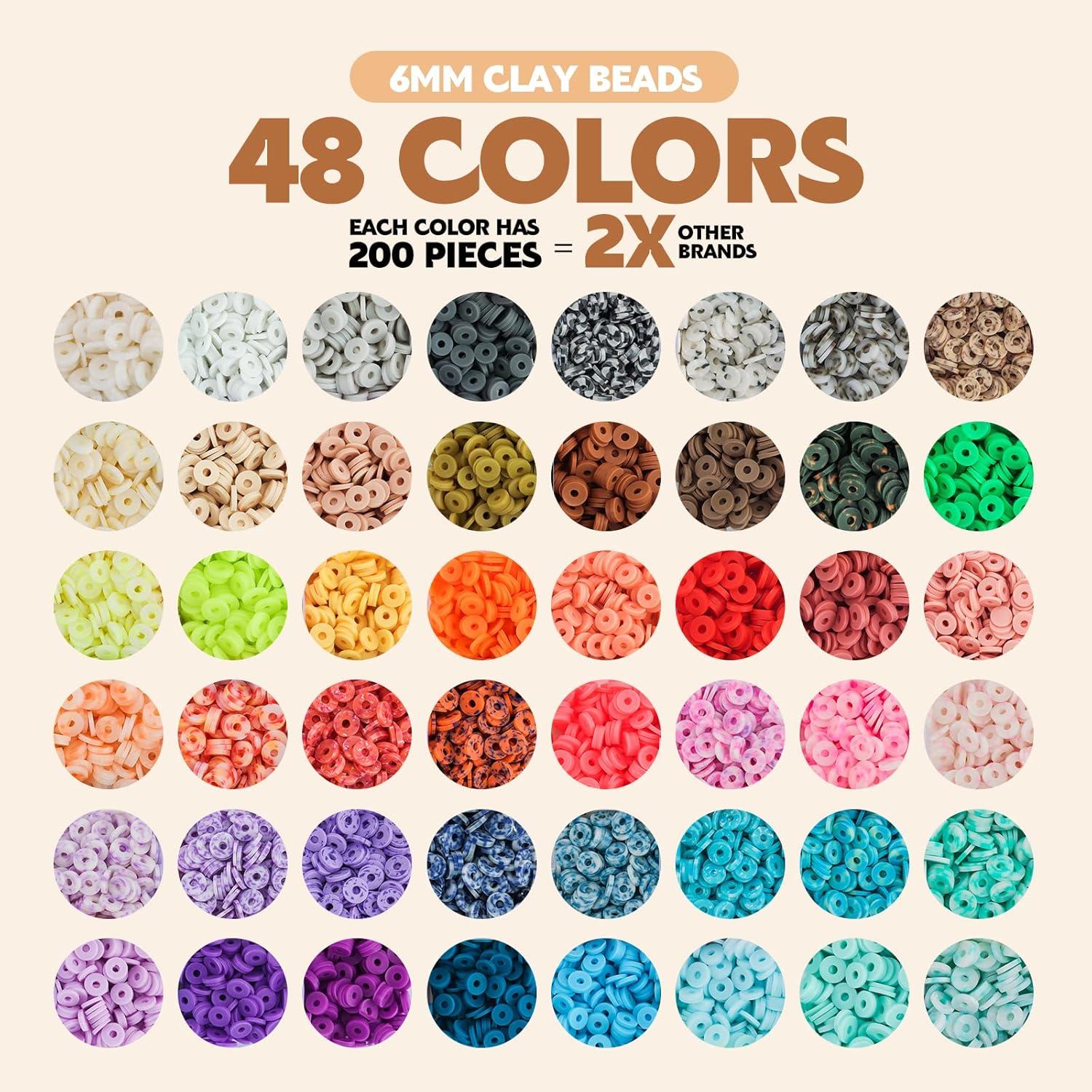 Kit de Fabricación de Pulseras Pizooro 10500 Piezas Arcilla