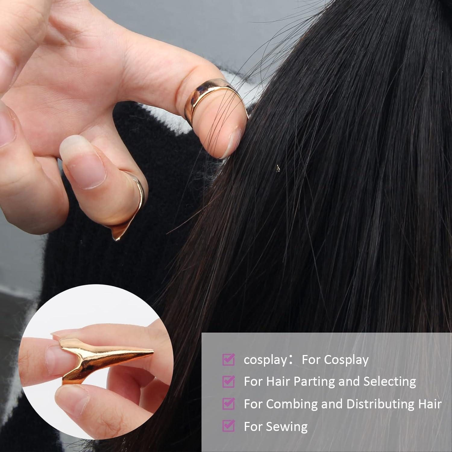 Juego de Herramientas para Separar Cabello Coldairsoap 17 Piezas Púrpura