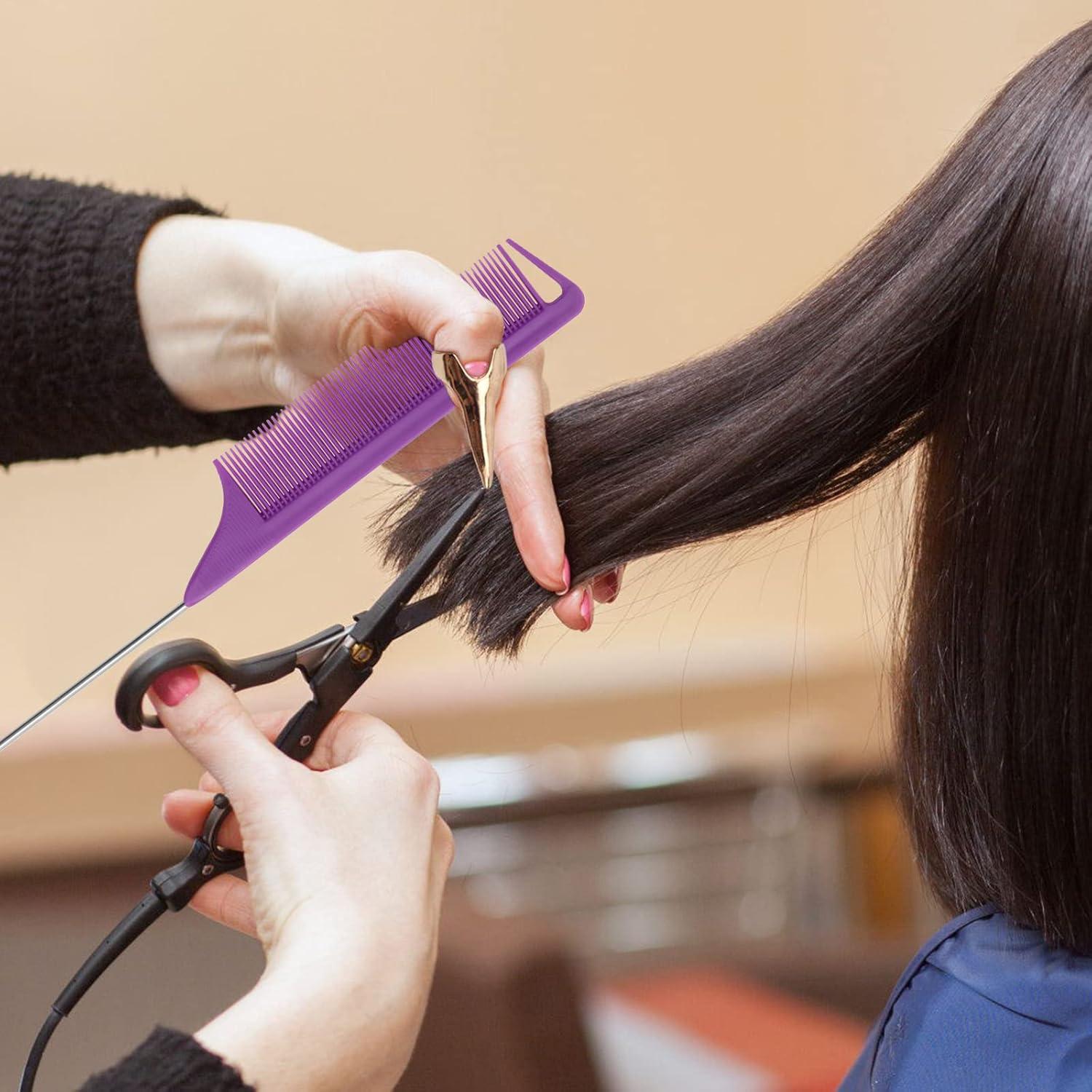 Juego de Herramientas para Separar Cabello Coldairsoap 17 Piezas Púrpura