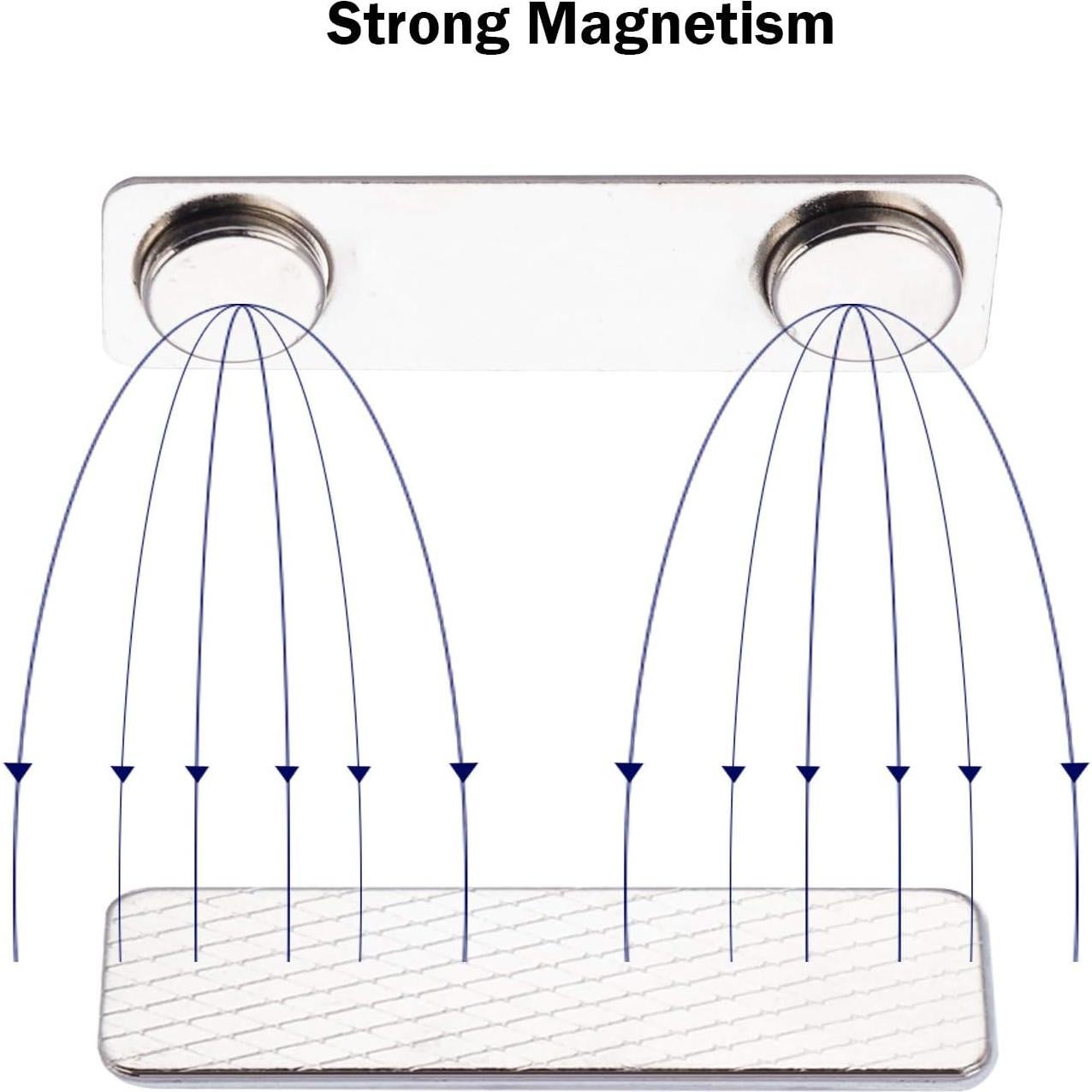 Soportes Magnéticos para Placas de Nombre SINYUDUN - 50 Piezas Plata