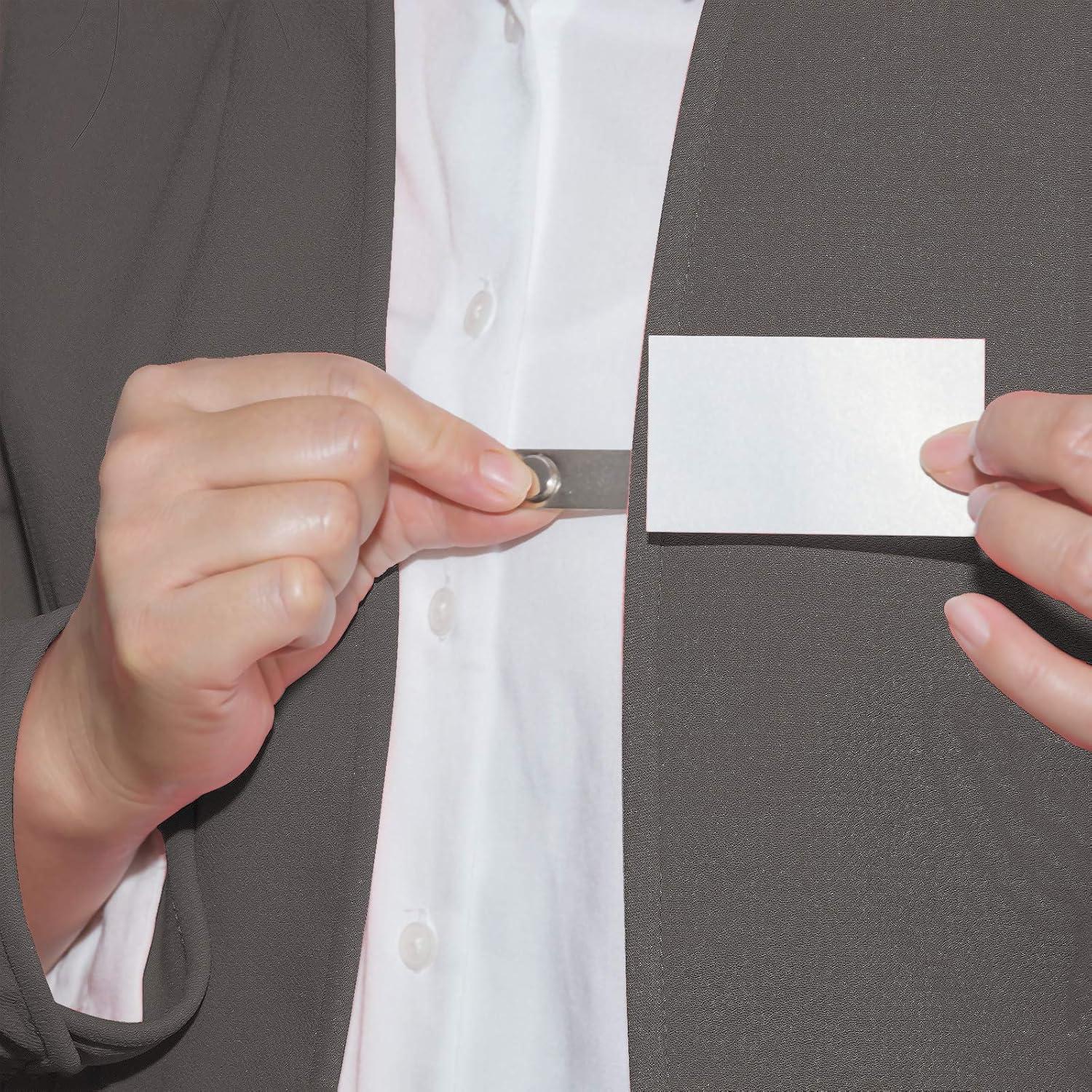 Soportes Magnéticos para Placas de Nombre SINYUDUN - 50 Piezas Plata