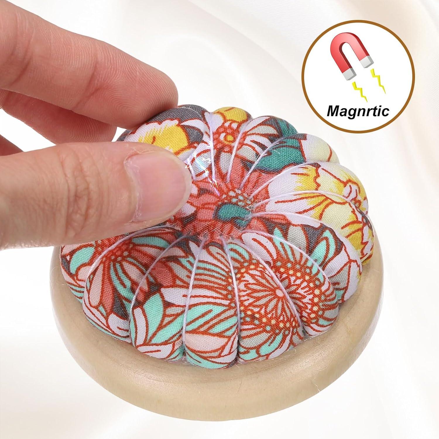 Pinzas de Coser HARFINGTON con 50 Alfileres y Base de Madera