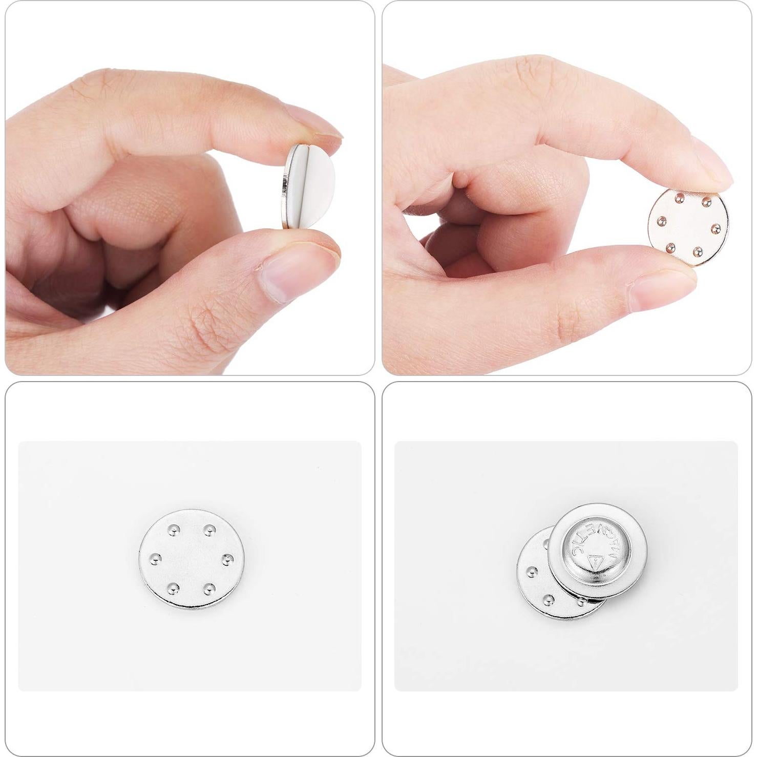 Outus Sujetadores de Nombre Magnéticos Redondos 48 Piezas