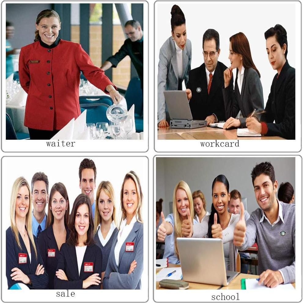 Portaetiquetas Magnéticos Tsurpcao 30-Pack Adhesivo Plateado