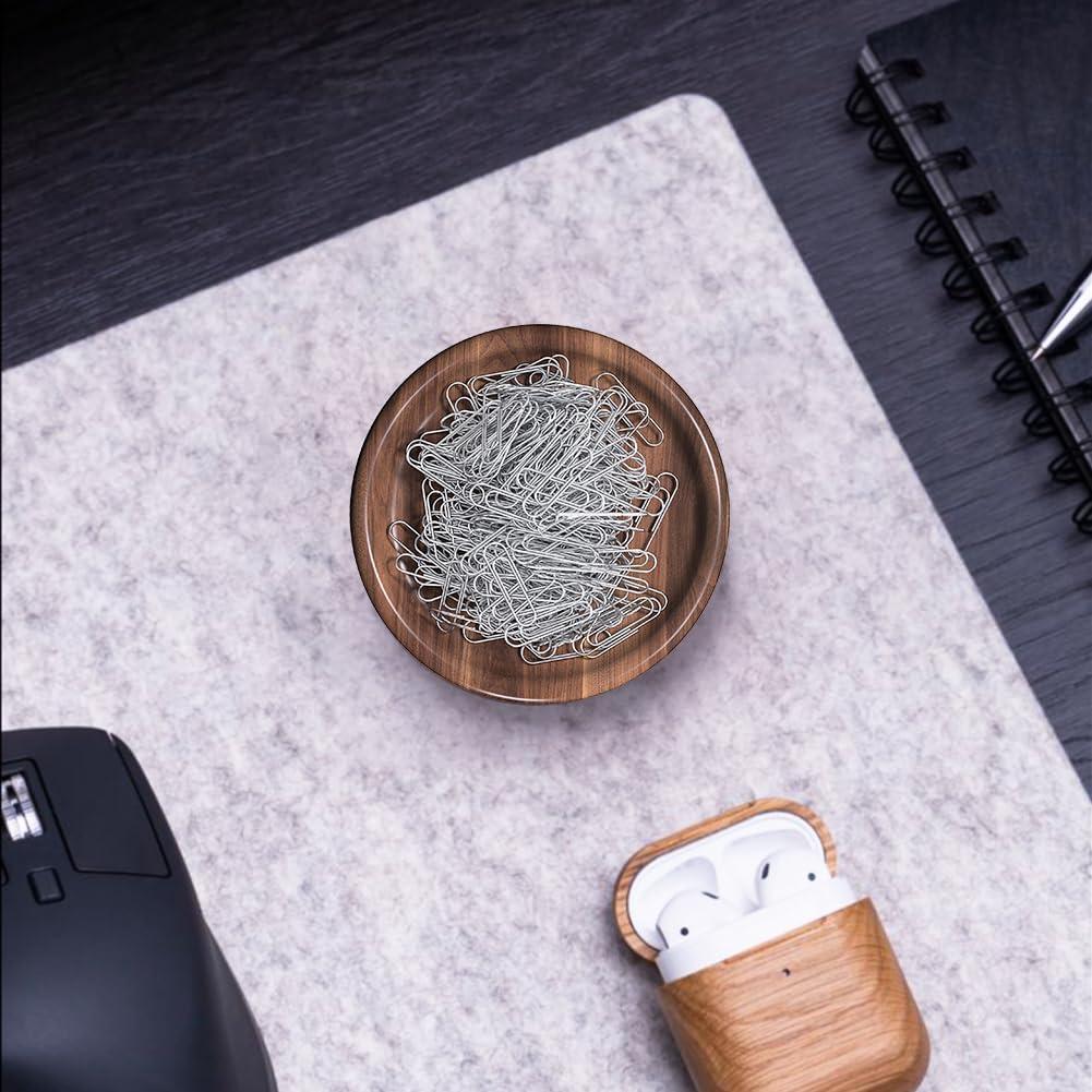 Soporte para Clips de Papel Magnético Grwanpen de Madera de Nogal