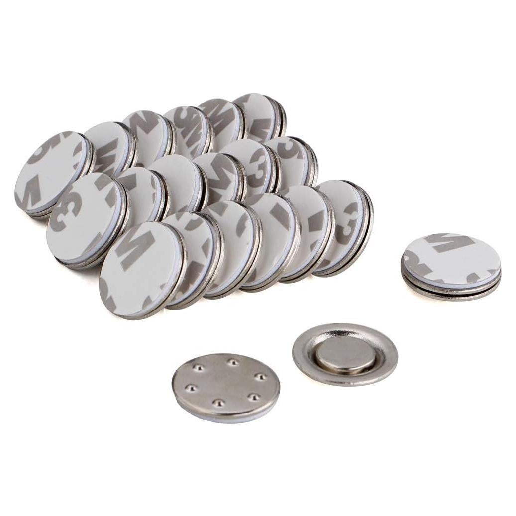 Imanes Redondos Pequeños Hazoulen 17mm Set de 20