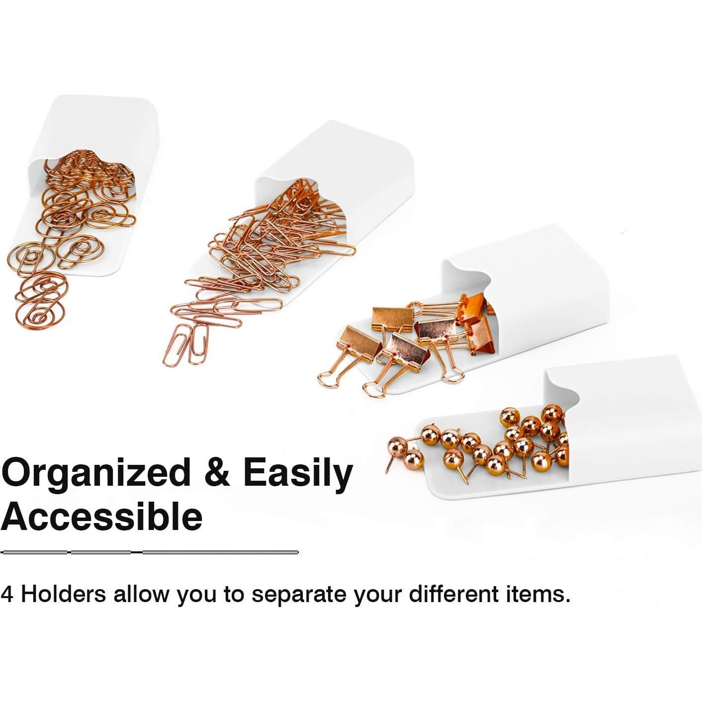 Soporte Magnético para Marcadores MoKo - 4 Paquetes Blanco