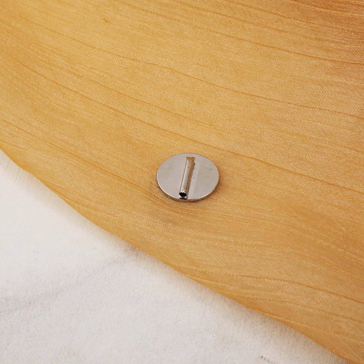 6 Mini Convertidores de Broche Magnéticos NQEUEPN - Dorado y Plateado