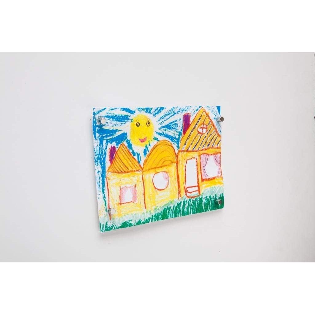 Chinchetas Magnéticas 2-en-1 Bullseye Office - 8 Pares Plateados