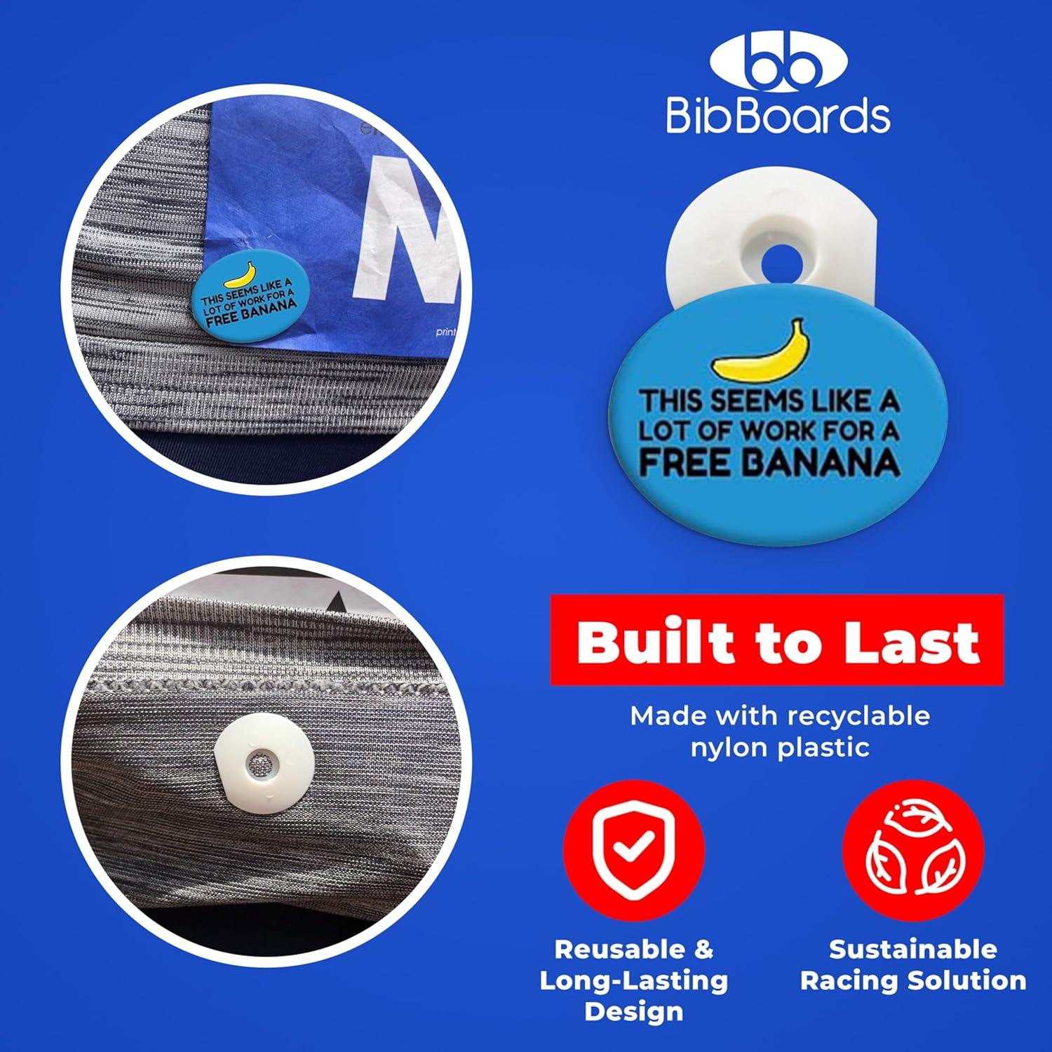 Clips para Número de Carrera BibBoards - Reutilizables y Seguros