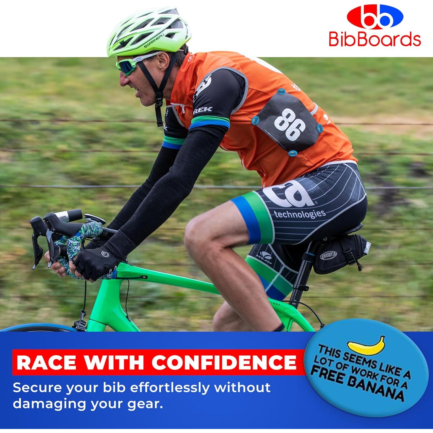 Clips para Número de Carrera BibBoards - Reutilizables y Seguros