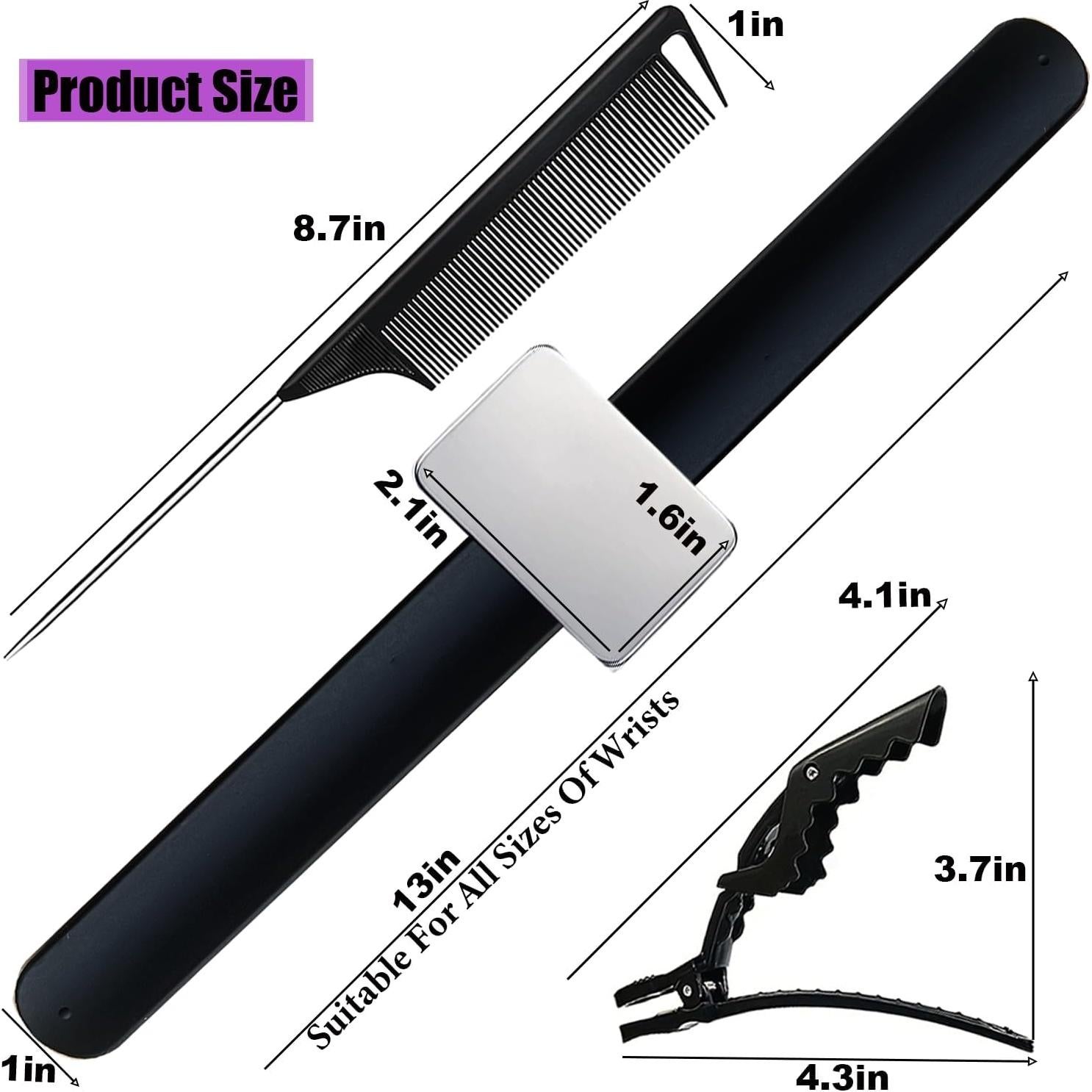 Pulsera Magnética Rabetly para Estilistas con Peines y Clips