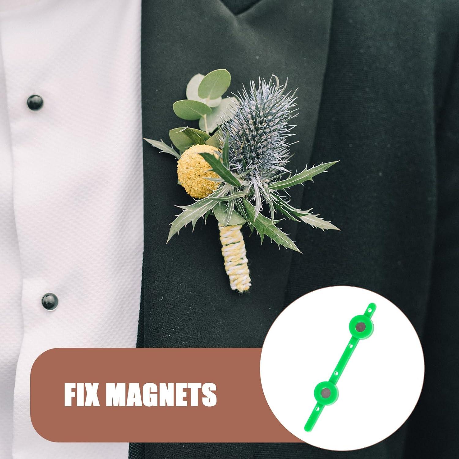 Soporte de Boutonniere Magnético EXCEART 2 Piezas 8cm