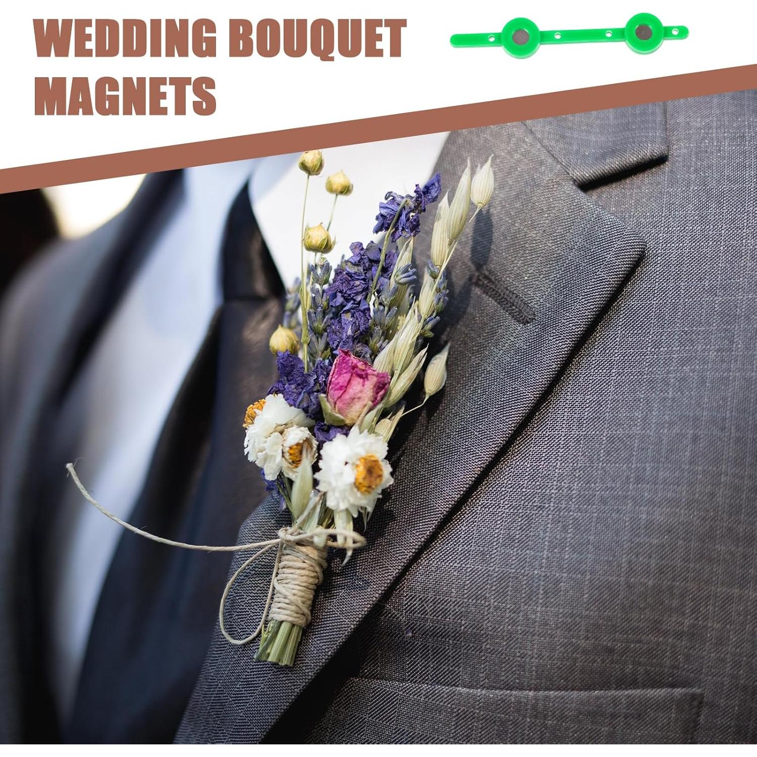 Soporte de Boutonniere Magnético EXCEART 2 Piezas 8cm