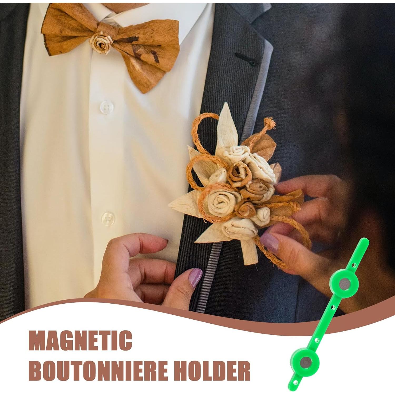 Soporte de Boutonniere Magnético EXCEART 2 Piezas 8cm