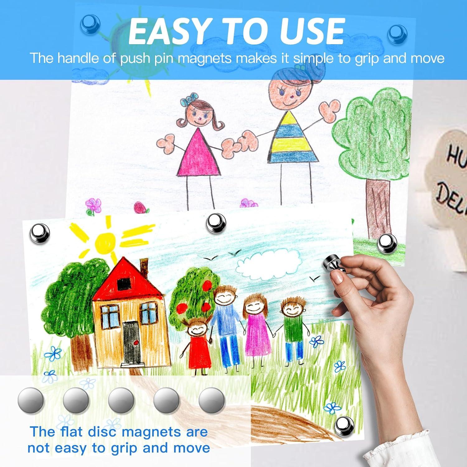 20 Imanes de Neodimio GOOZADA para Refrigerador Negro