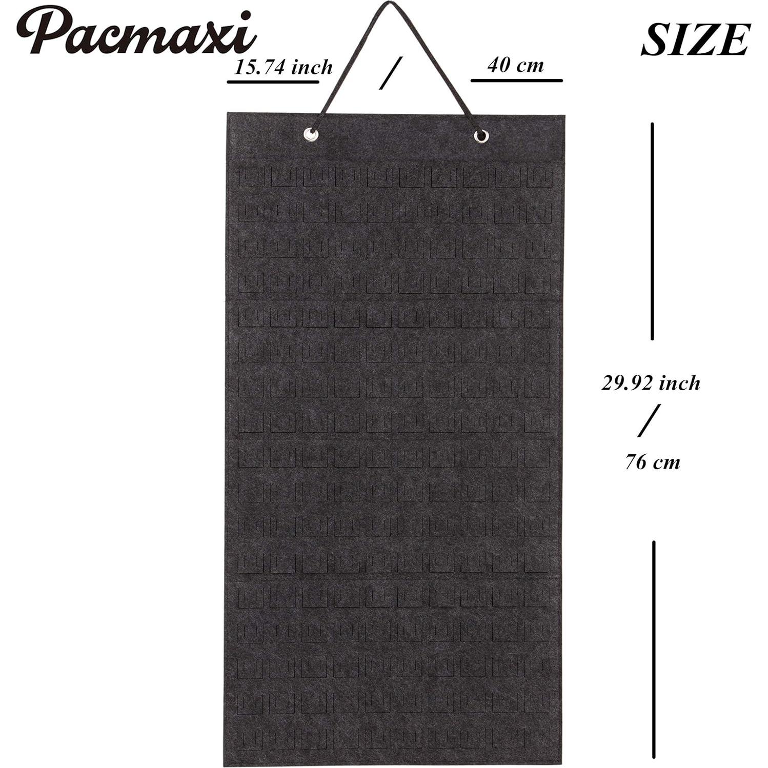 Organizador de Broches Colgante PACMAXI Gris Oscuro 96 Pines