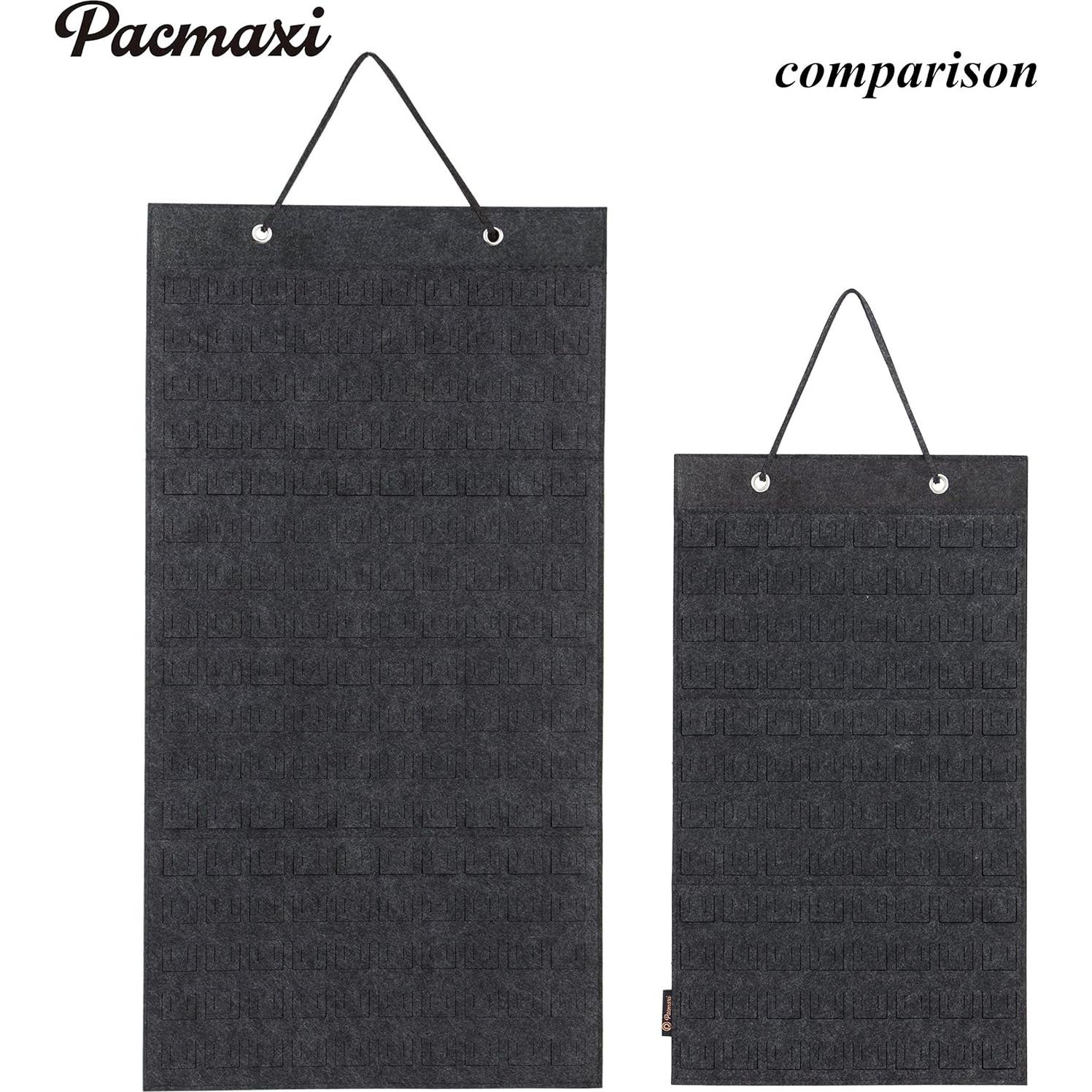 Organizador de Broches Colgante PACMAXI Gris Oscuro 96 Pines