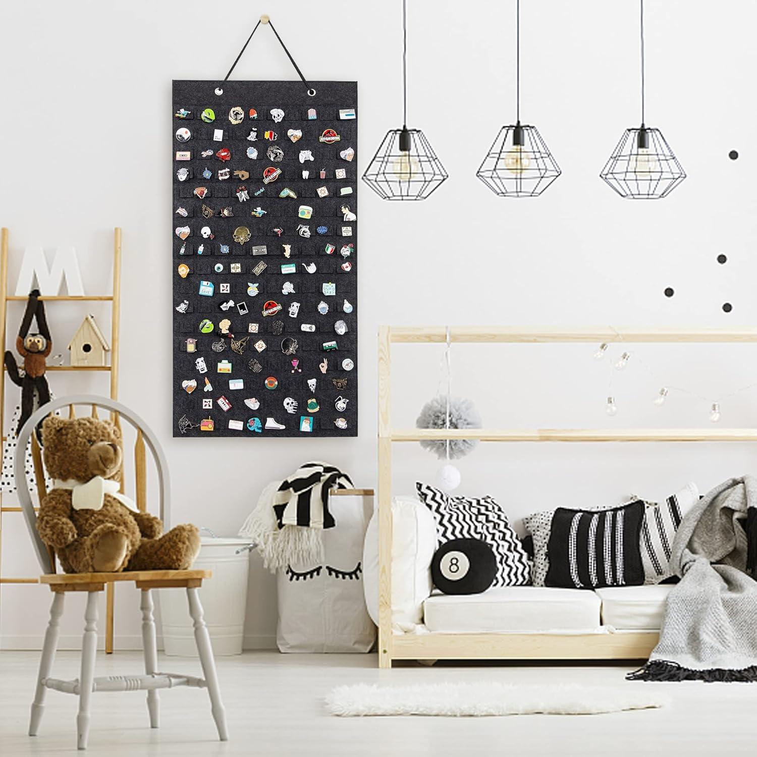 Organizador de Broches Colgante PACMAXI Gris Oscuro 96 Pines