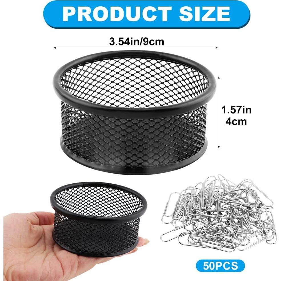 Soporte de Clips de Papel Kryslanix + 50 Clips de Papel