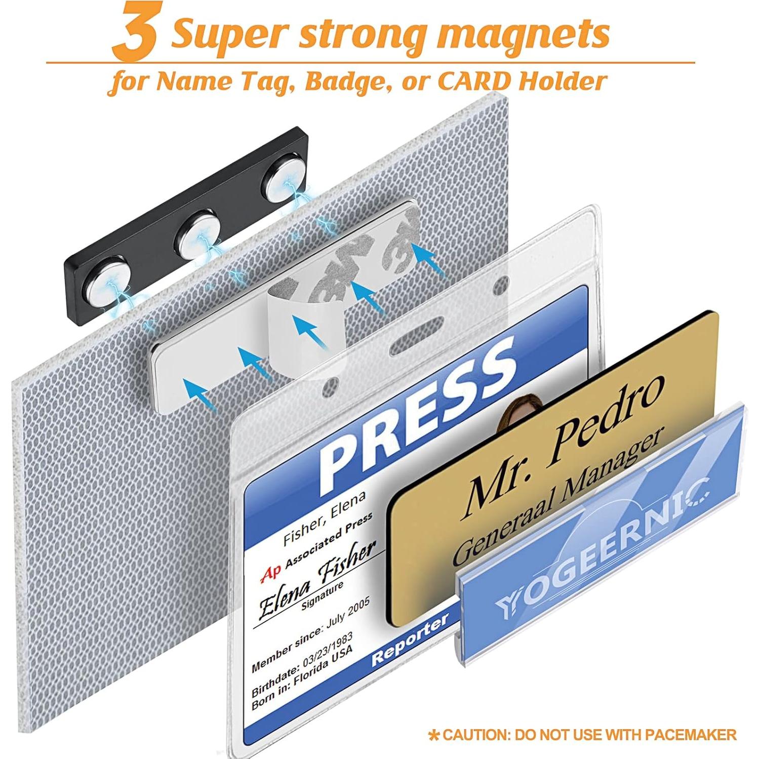 Kit de Sujetadores Magnéticos YOGEERNIC 20 Pcs para Insignias