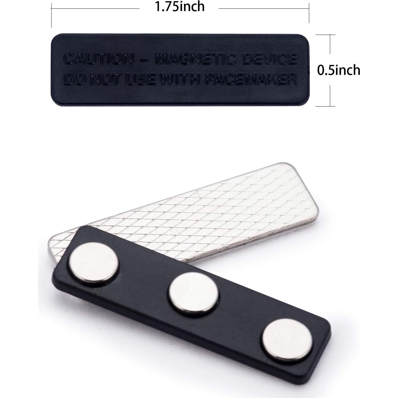 Soportes Magnéticos para Etiquetas de Nombre SINYUDUN 25 Unidades