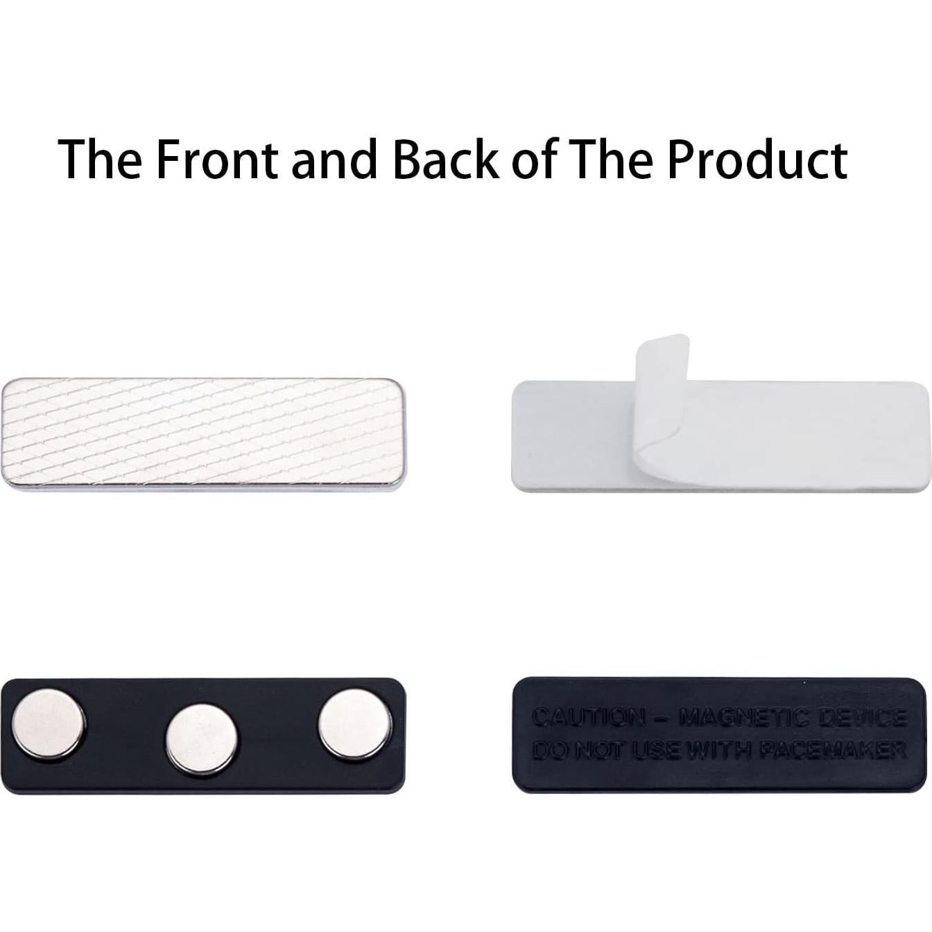 Soportes Magnéticos para Etiquetas de Nombre SINYUDUN 25 Unidades