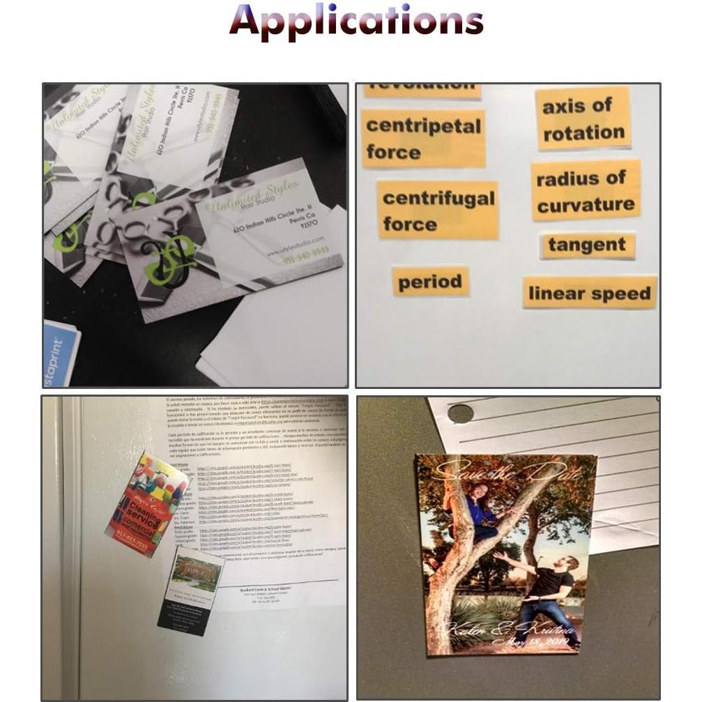 Imanes Autoadhesivos LLPT para Tarjetas de Negocios 100 Unidades