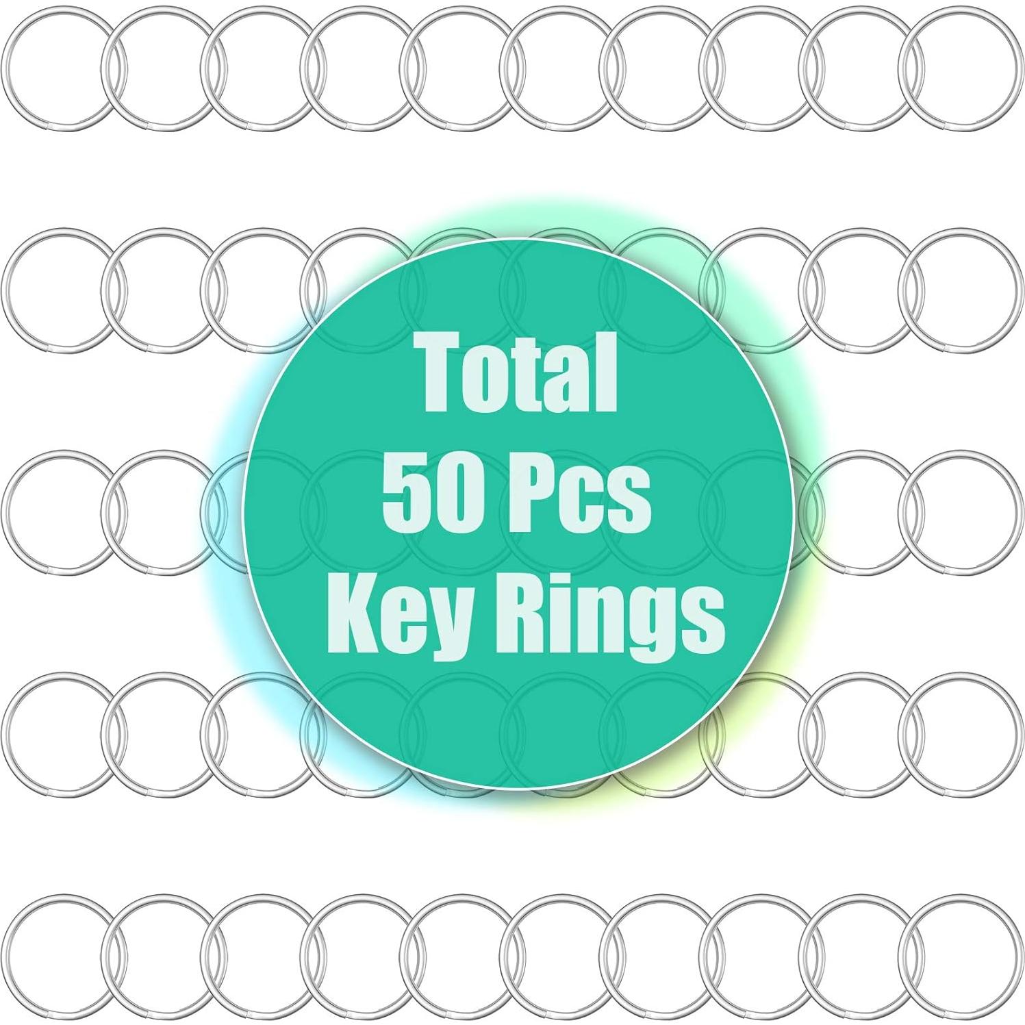 100 Pcs Ganchos de Presión Sprookber 32mm Plata para Manualidades