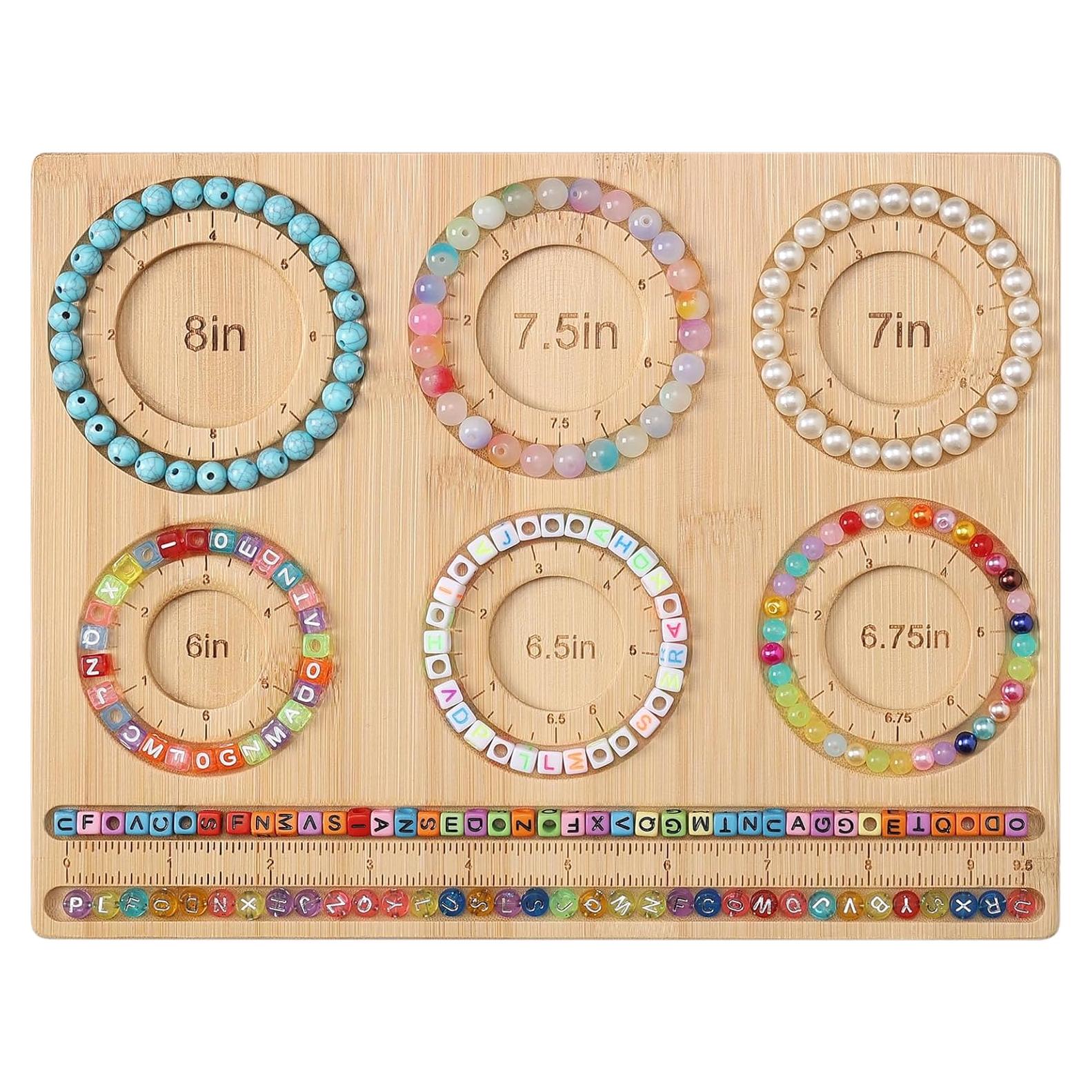 Tablero de cuentas Petoysoso para hacer joyas de bambú 26.5x20cm