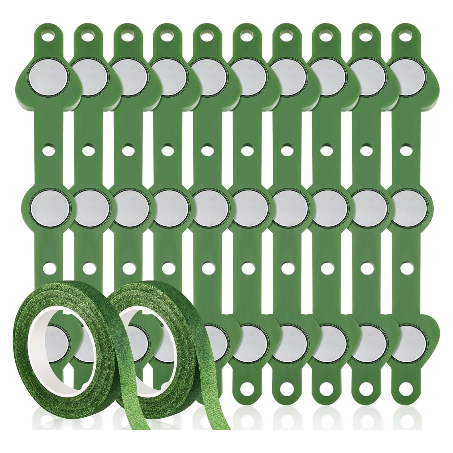 Waydress Imán para Boutonniere Floral Verde + Cinta 30 Yards