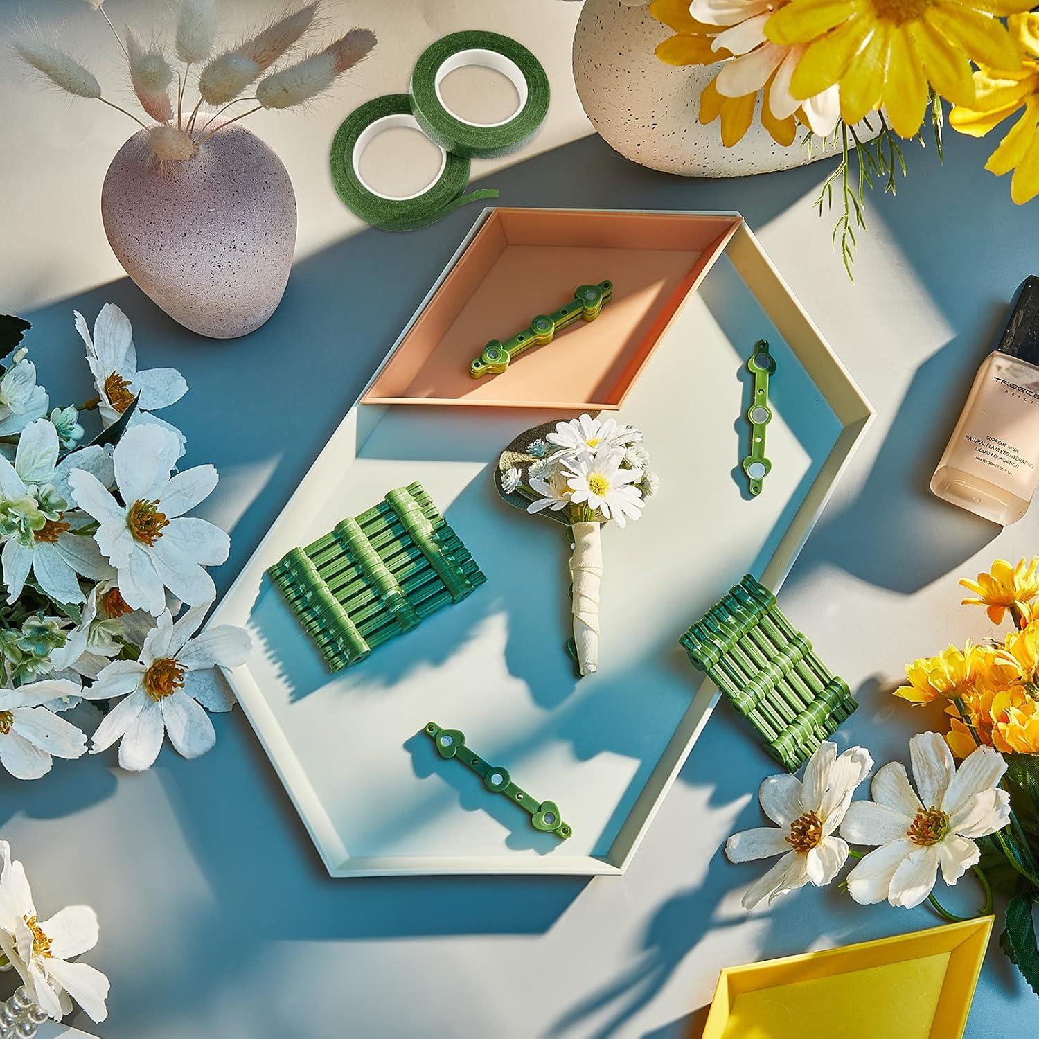 Waydress Imán para Boutonniere Floral Verde + Cinta 30 Yards