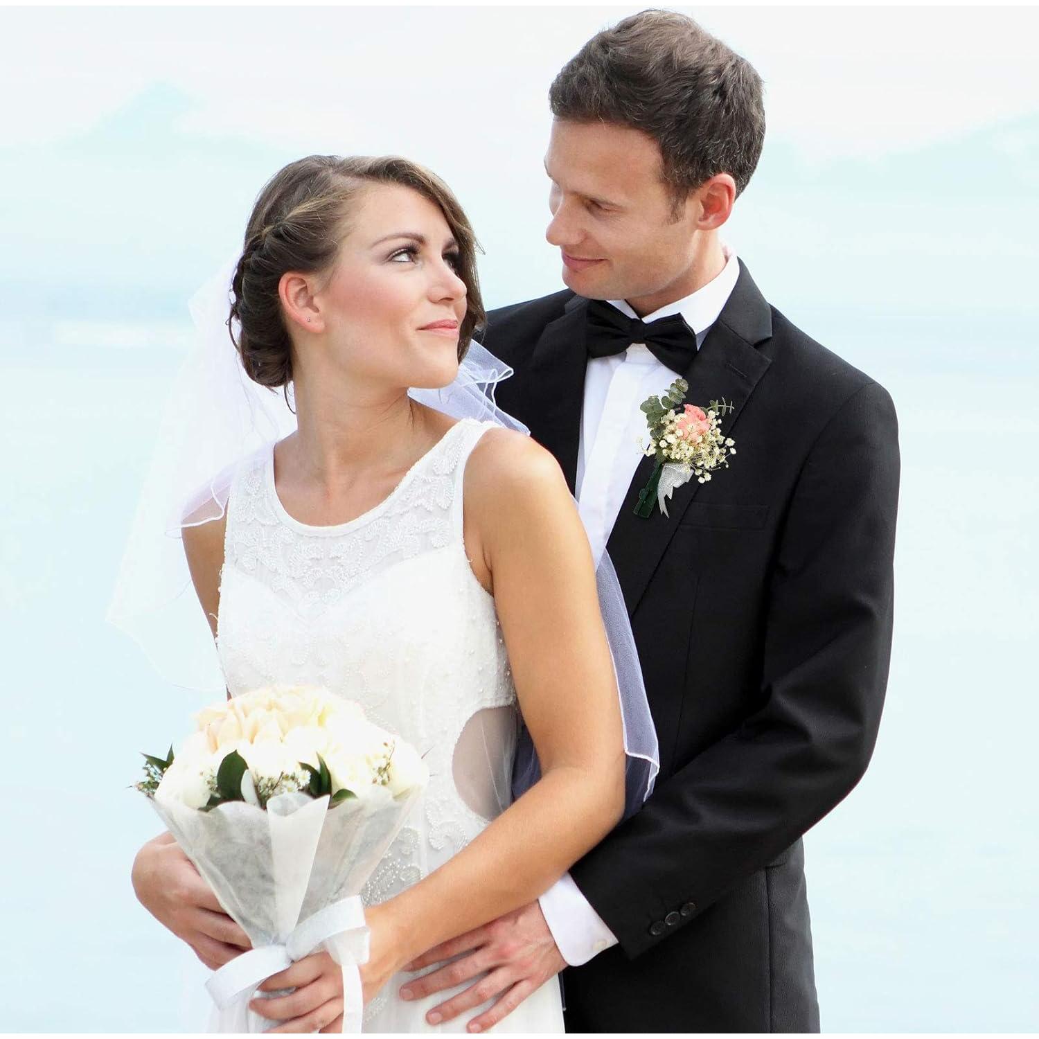 Waydress Imán para Boutonniere Floral Verde + Cinta 30 Yards