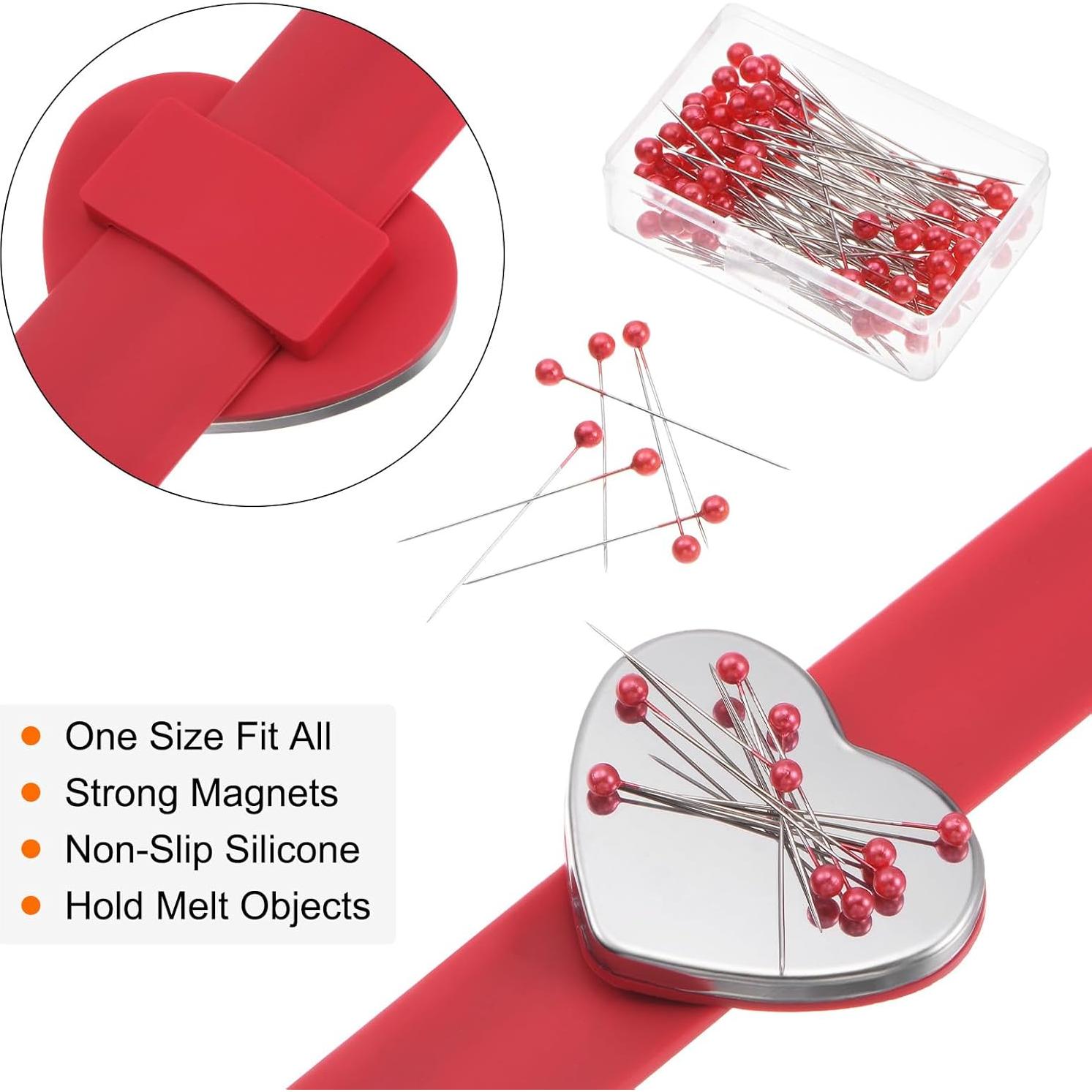 Portaagujas Magnético Harfington Pulsera Silicona 100 Agujas